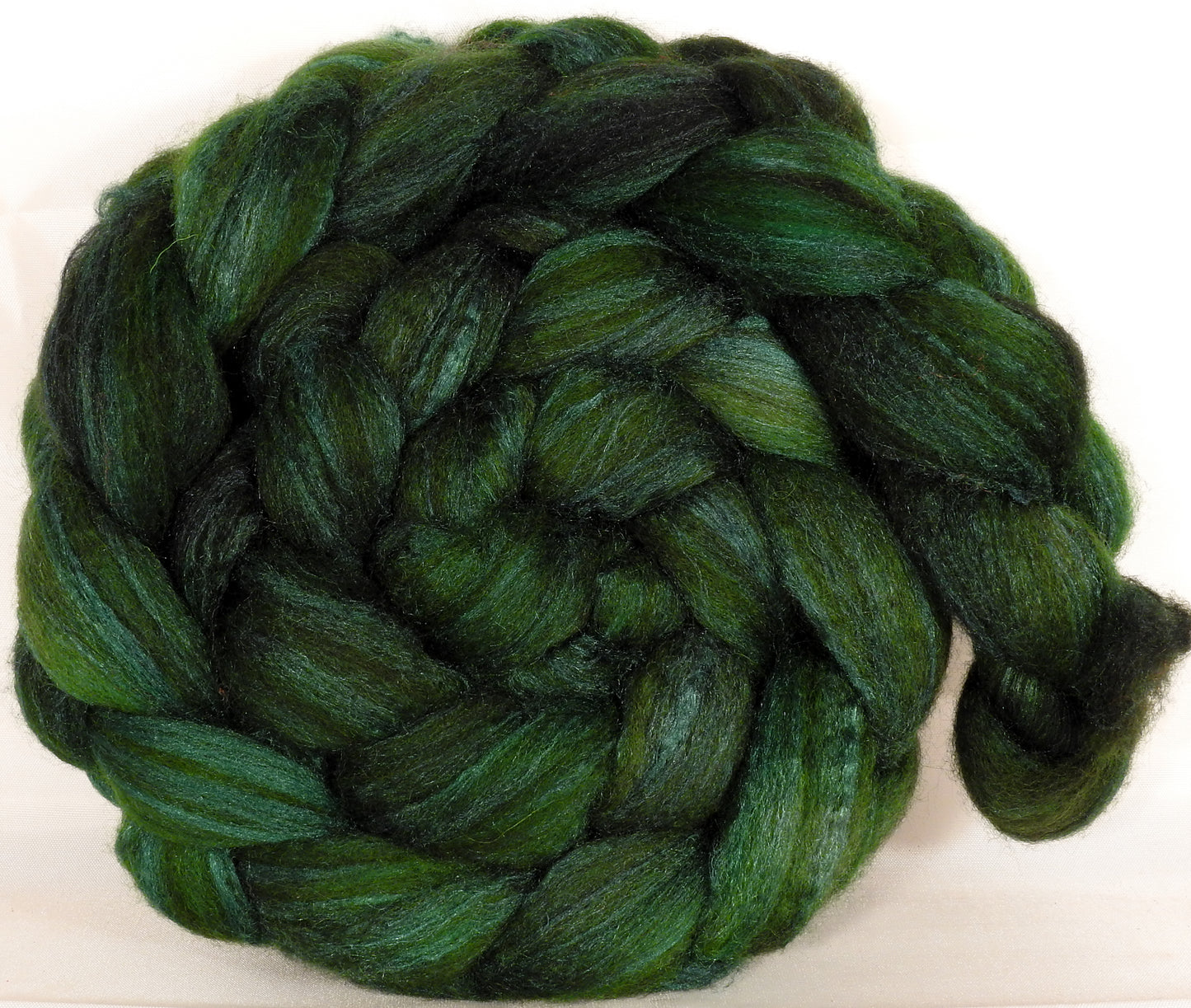 Mixed UK Bfl/ Tussah Silk ( 75/25) - Ivy- 5.3 oz. - Inglenook Fibers
