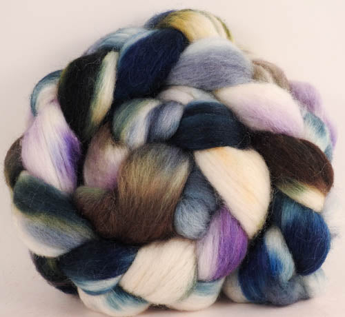 Batt in a Braid #44- Oysters (5.5 oz) - Southdown/Tussah Silk/Kid Mohair (65/25/10)