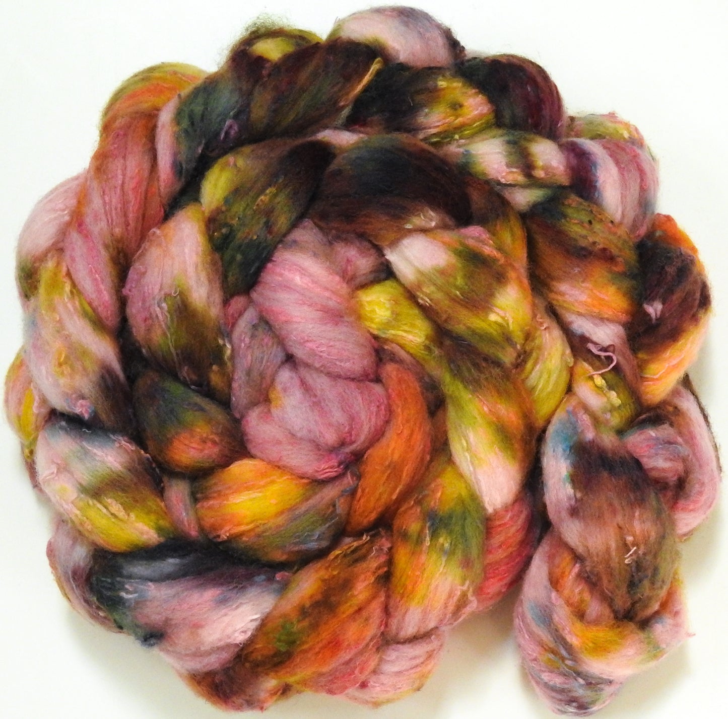 Pink Panther (5.4 oz)- 25 micron Merino/ Silk Slubs (70/30)
