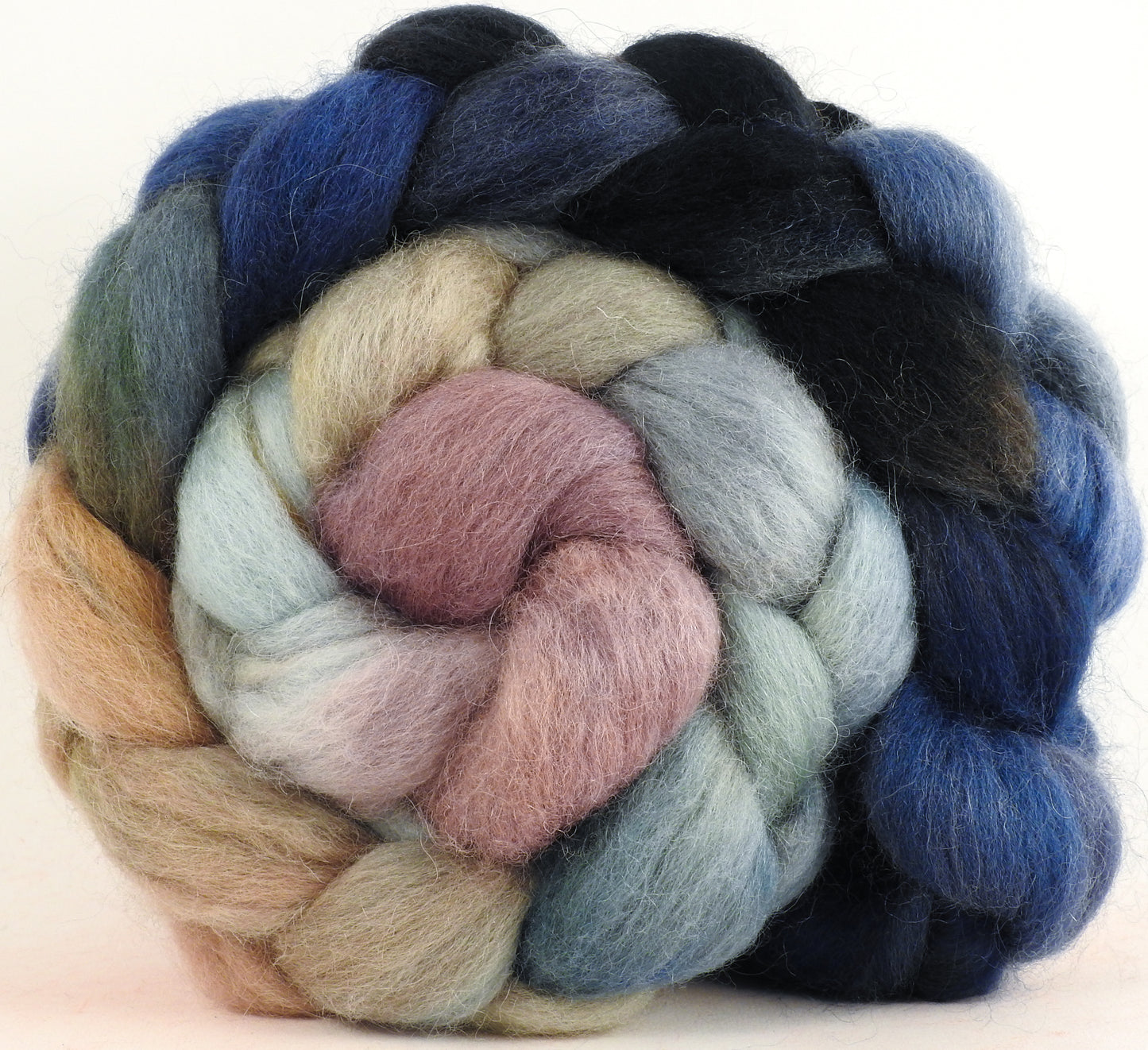 Batt in a Braid #43 -Downpour - (5.8 oz.) - Dorset/Cheviot/Kid Mohair (60/20/20)