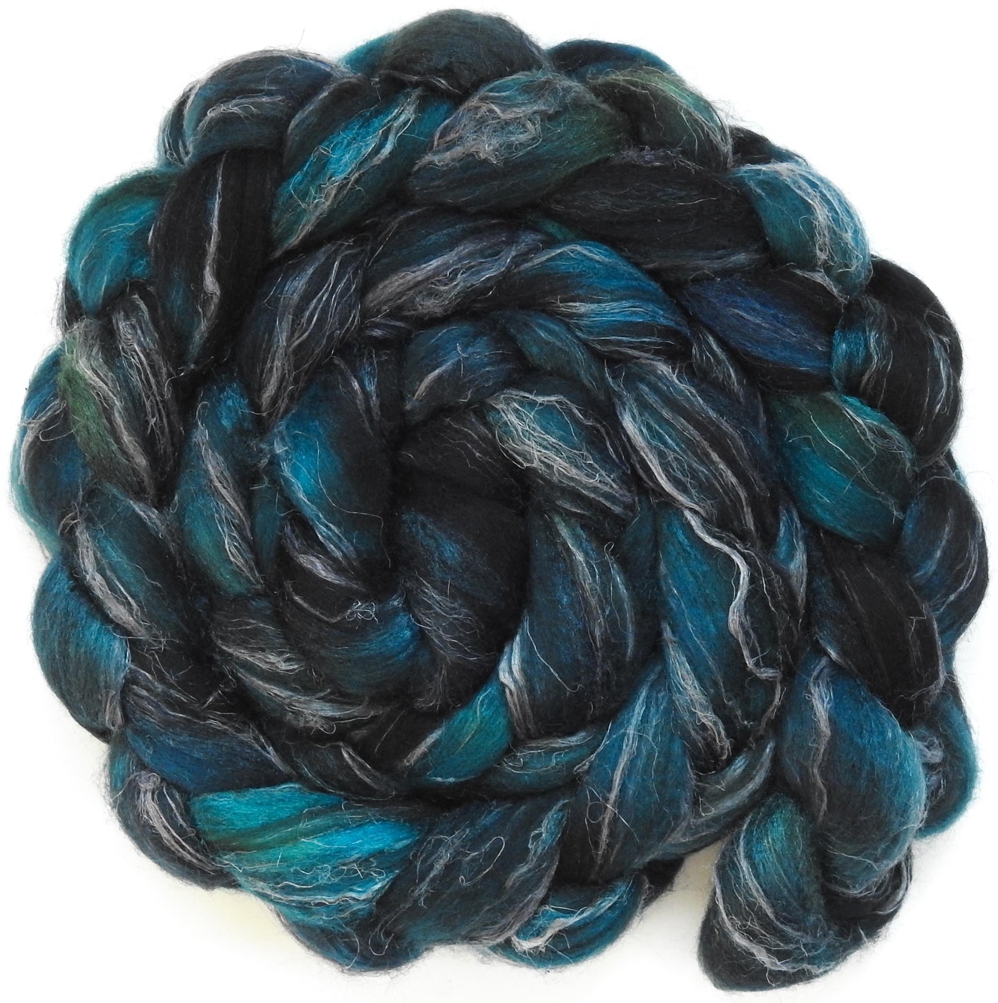 Bat Cave (5.9 oz)-Fusion Series - Merino/ Tussah Silk/ Natural Flax (50/25/25)