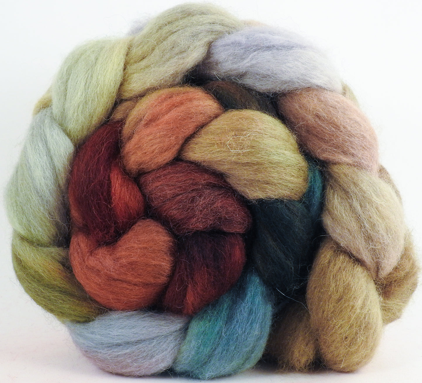 Batt in a Braid #43 - Winter Beech (5.6 oz.) - Dorset/Cheviot/Kid Mohair (60/20/20)