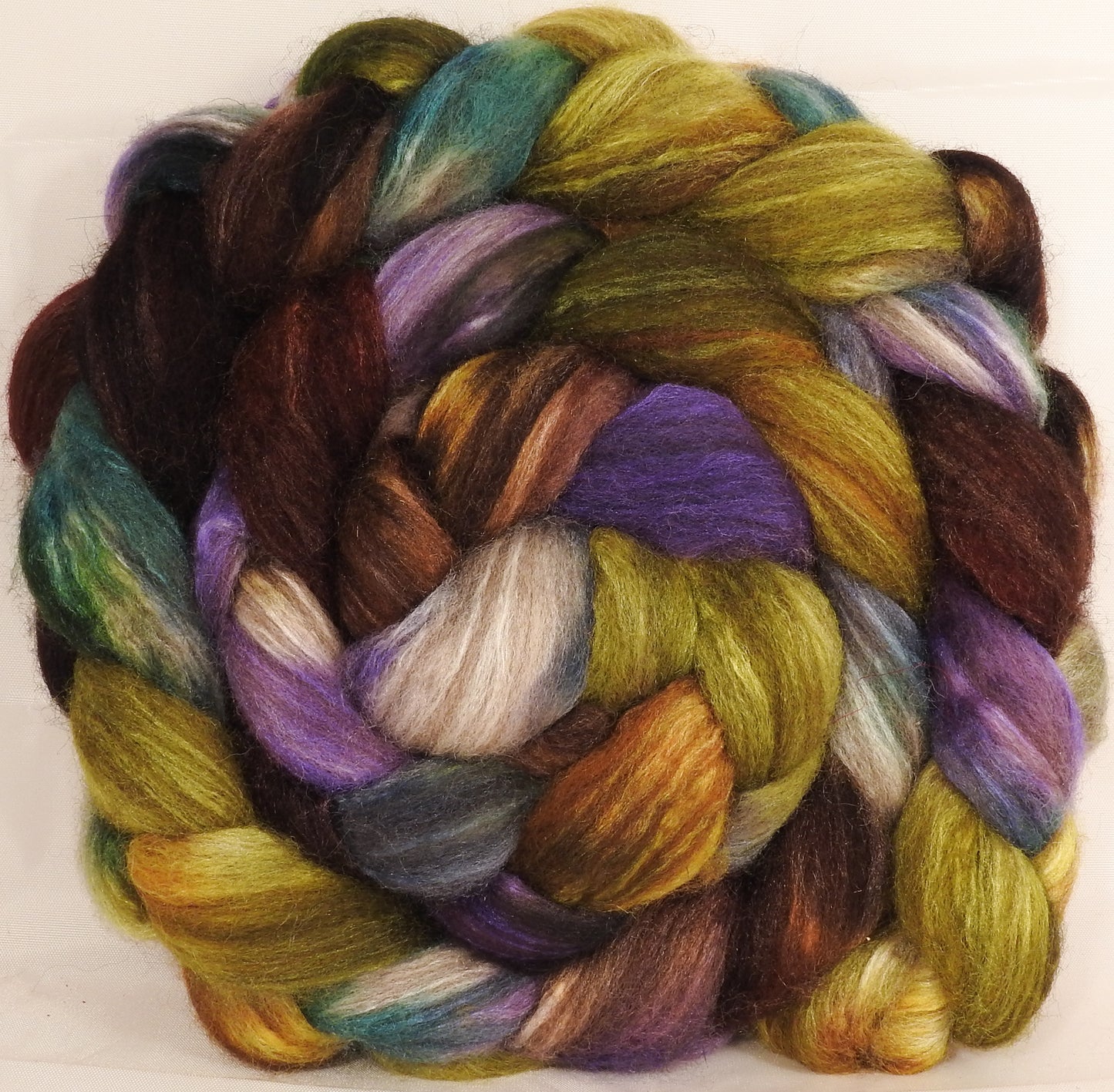 Mixed UK Bfl/ Tussah Silk ( 75/25) - 5.4 oz. - Inglenook Fibers