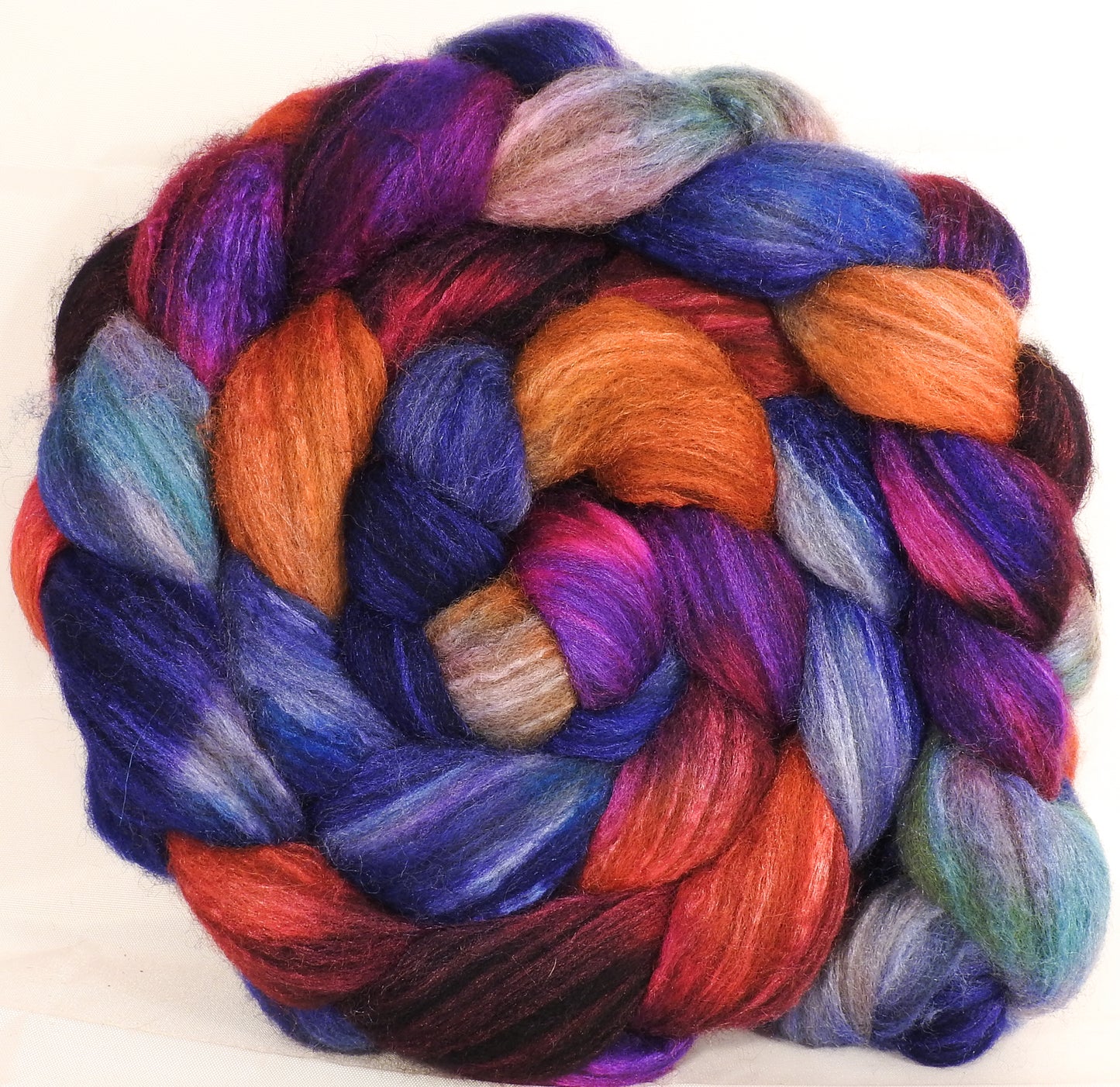 Mixed UK Bfl/ Tussah Silk ( 75/25) - 6.3 oz. - Inglenook Fibers