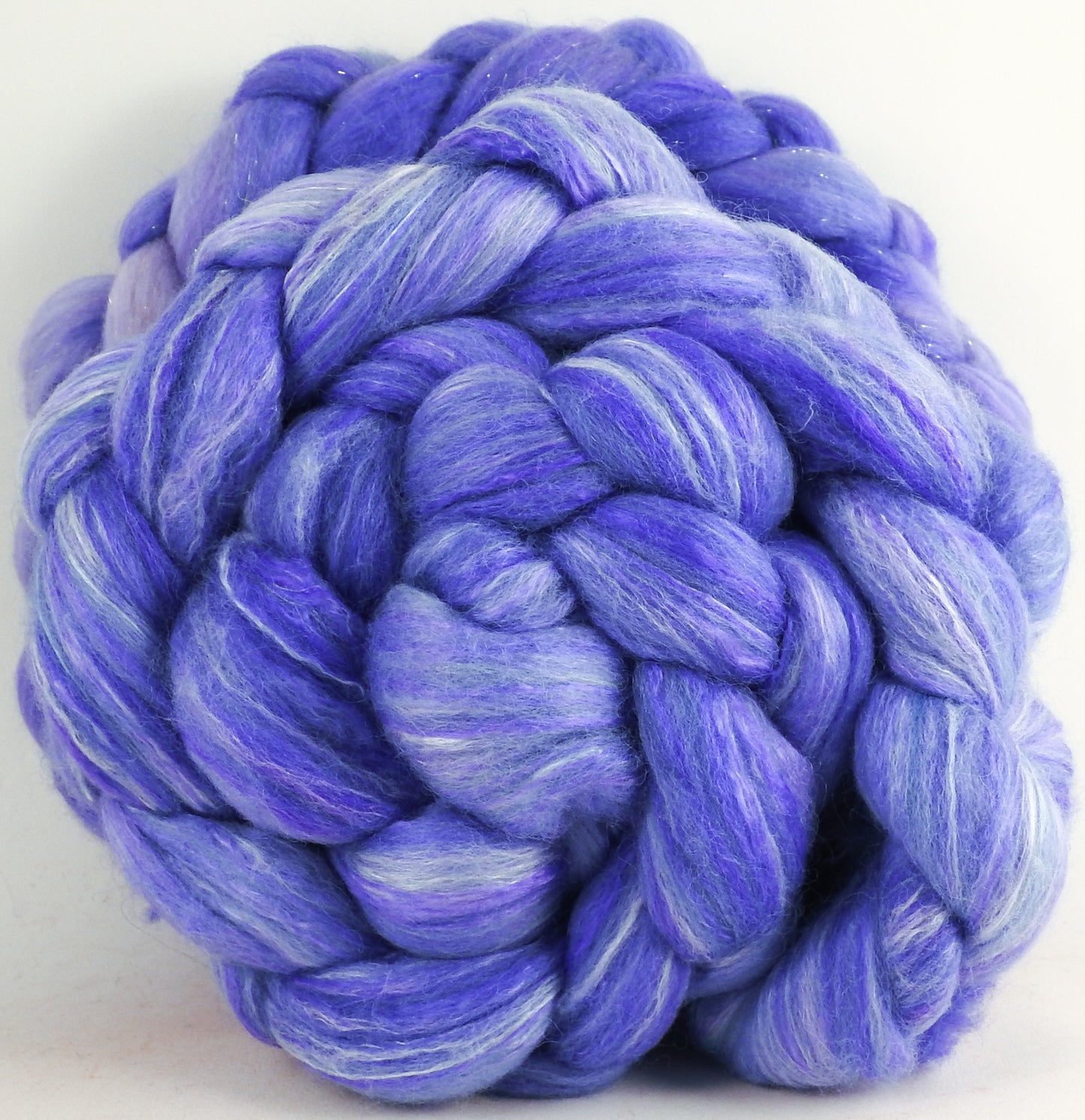 Batt in a Braid #45 - Nigella (6.2 oz.) - Corriedale/Mulberry Silk/Rose Fiber (60/20/20)