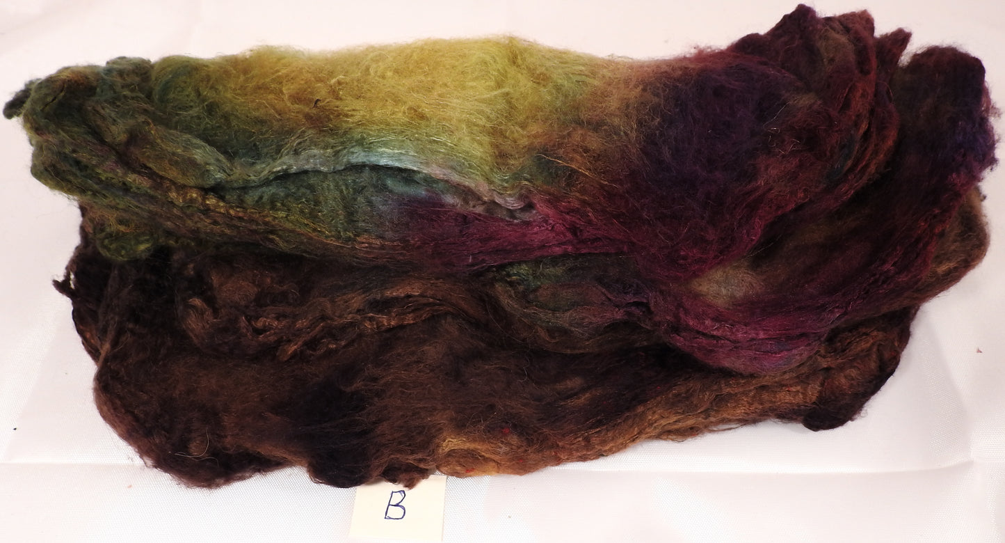 Silk Hankies ( Mawata) for Spinning and Felting - Inglenook Fibers