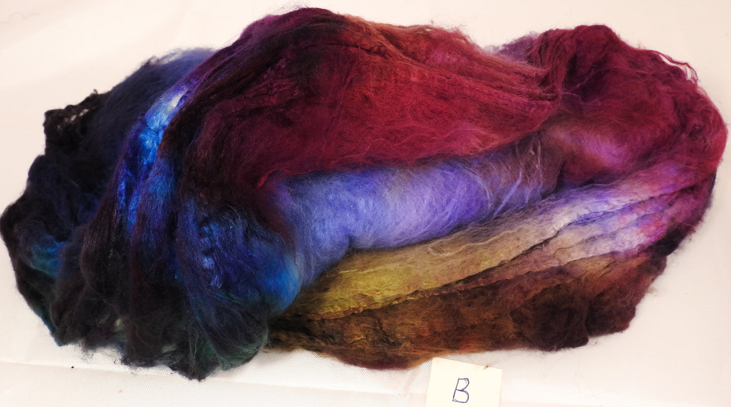 Silk Hankies ( Mawata) for Spinning and Felting - Inglenook Fibers