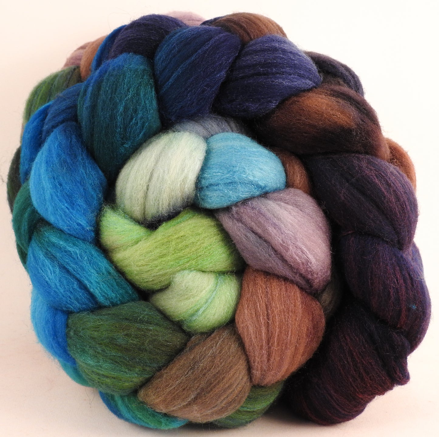 Hand dyed top for spinning - Selkie - Rambouillet /tussah silk (75/25)