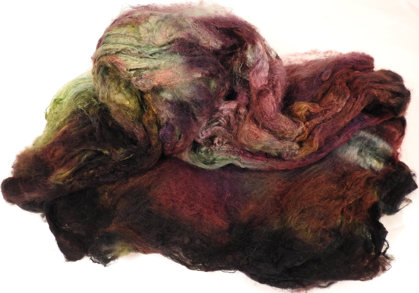 Silk Hankies ( Mawata) for Spinning and Felting-1.4 oz. - Inglenook Fibers