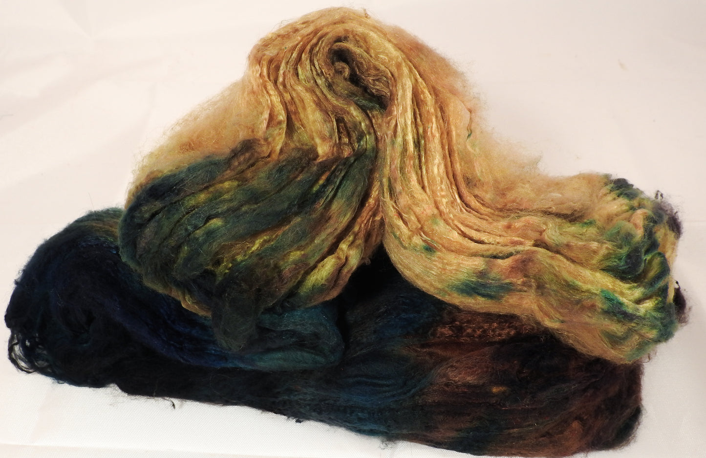 Silk Hankies ( Mawata) for Spinning and Felting-1.3 oz. - Inglenook Fibers