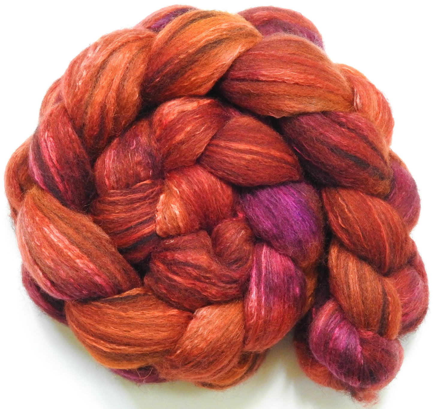 Carnelian (5.5 oz) - Glazed Solid- Humbug Shetland/ Mulberry Silk (75/25)