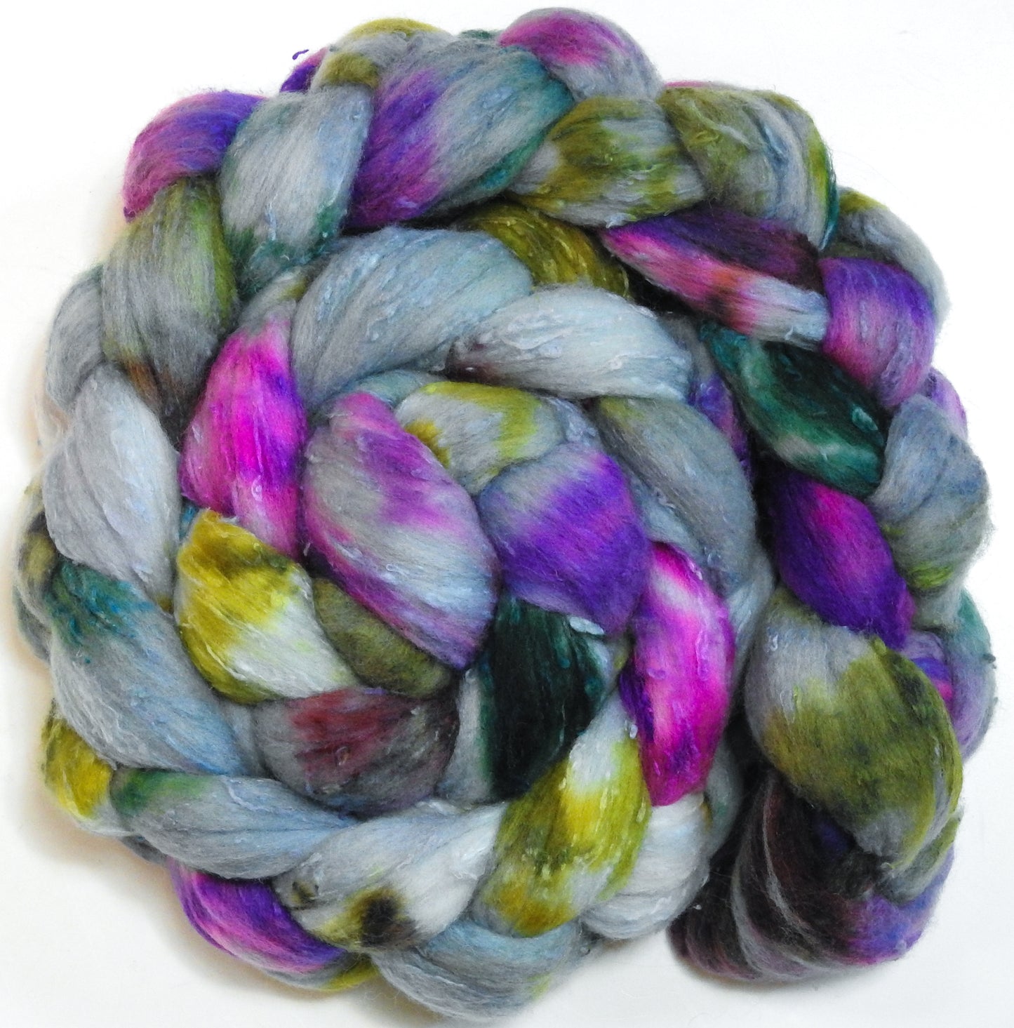 Geode (5.4 oz)- 25 micron Merino/ Silk Slubs (70/30)