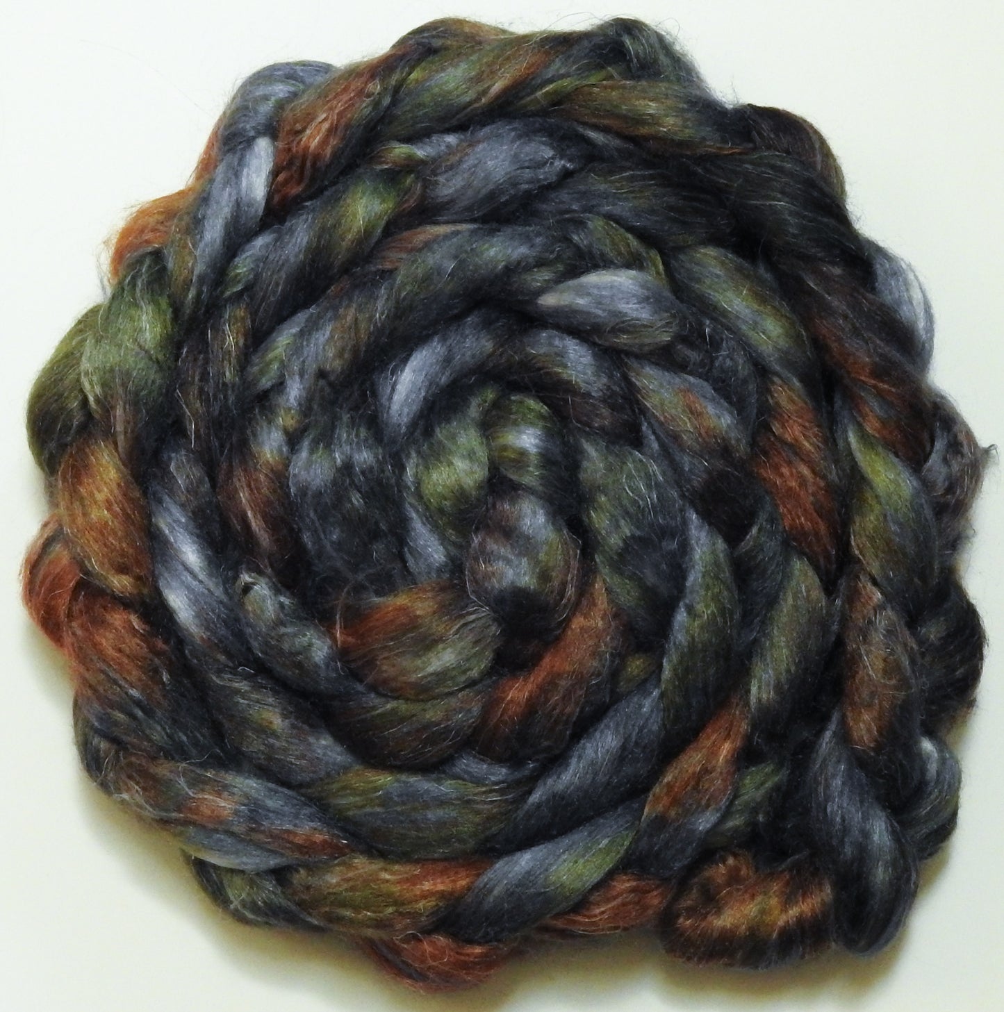 Mines of Moria-(5.2 oz.)Tussah Silk / flax roving -(65/35)