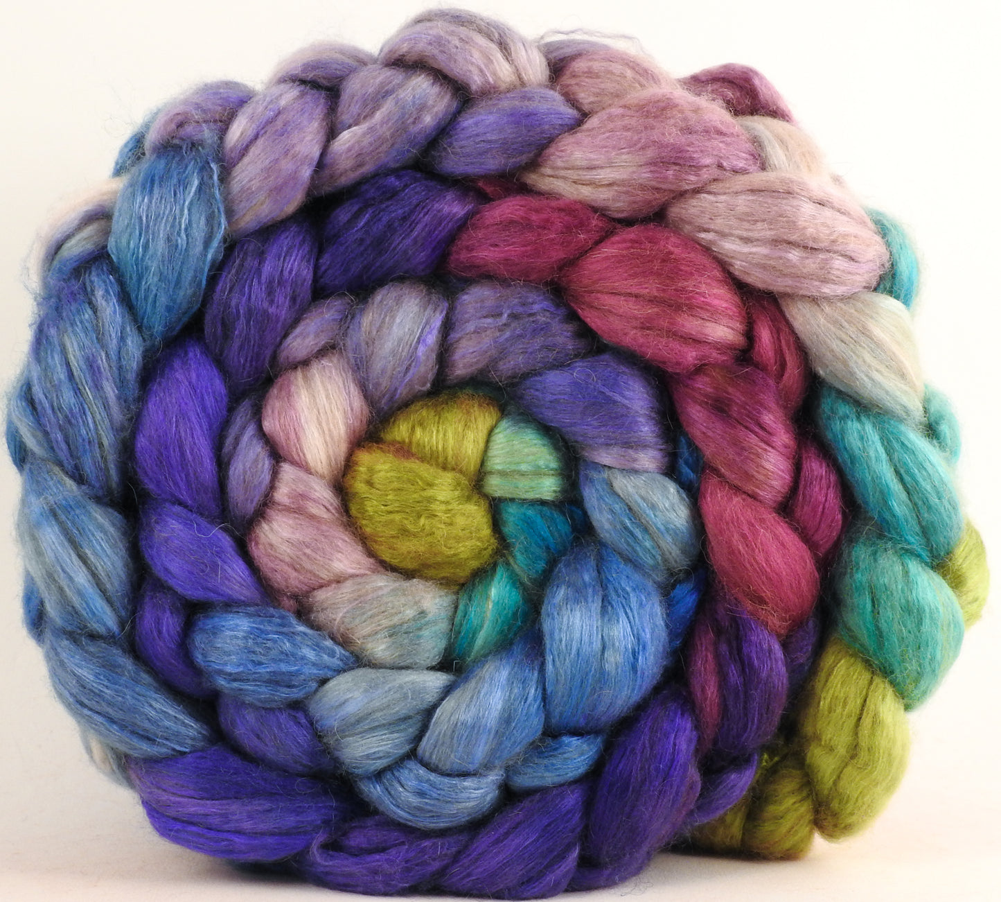 Baby camel/ tussah silk top (50/50) - Larkspur