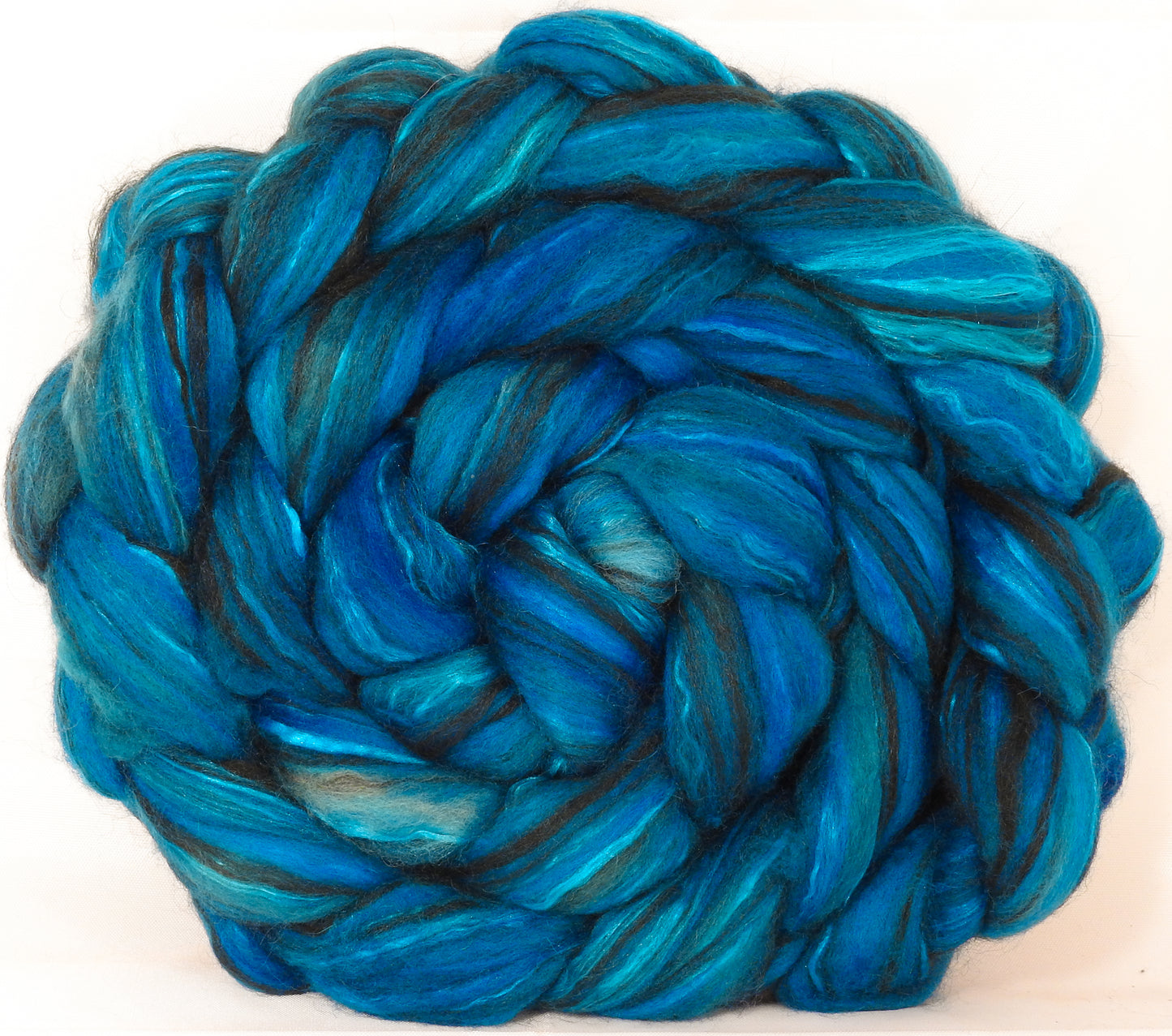 Hand dyed top for spinning -Nebula (5.2 oz.) 18.5 mic merino/ camel/ brown alpaca/ mulberry silk/ (40/20/20/20) - Inglenook Fibers