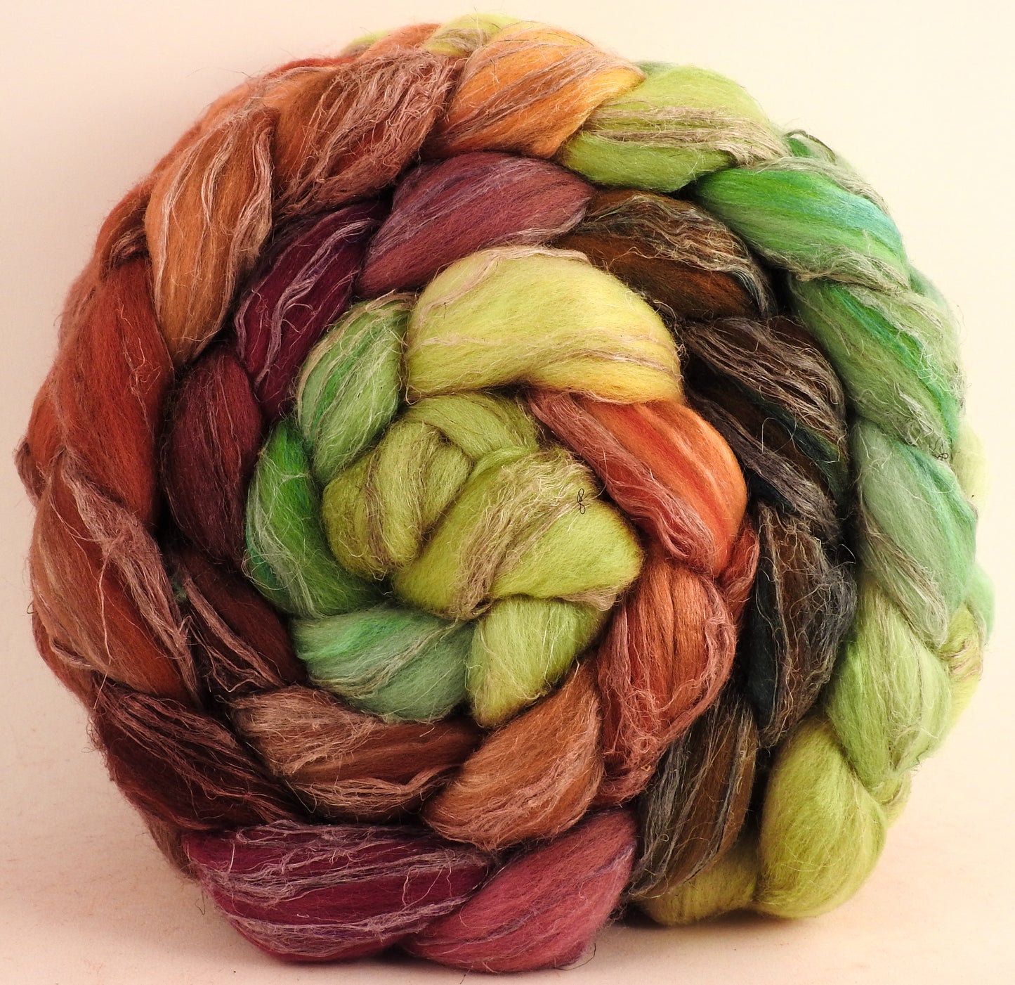 Merino/ Tussah Silk/ Natural Flax (50/25/25) - Icelandic Poppies