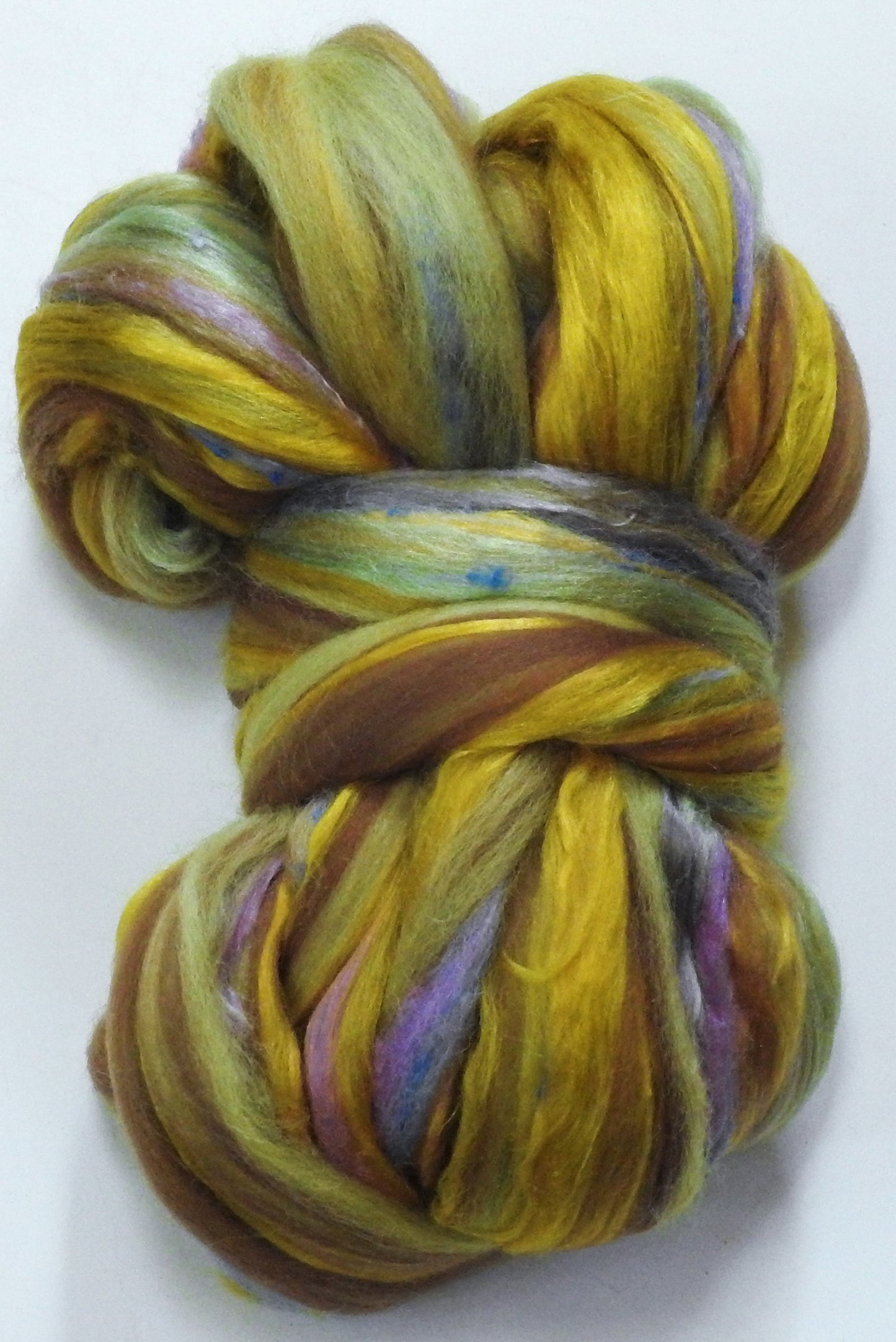 Polyphemus Moth - Lepidoptery Blends - Merino/ Mulberry Silk/ Sari Silk/ Tweed Blend/ Bamboo (40/25/15/10/10)