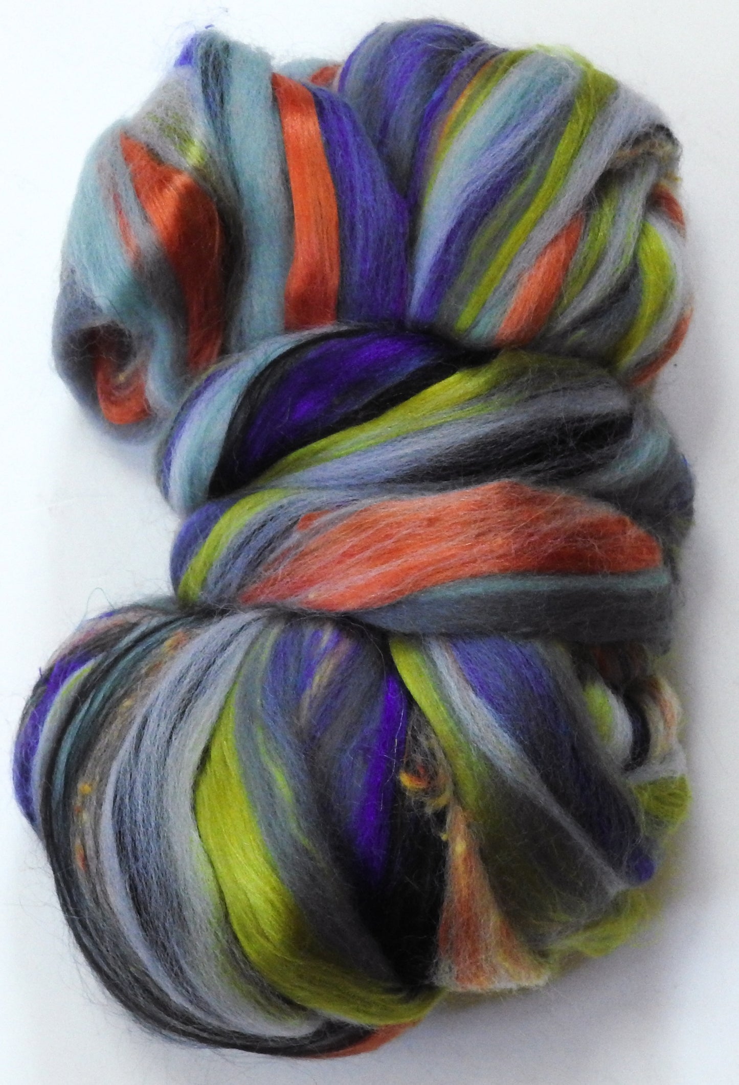 Bathurst Copper Butterfly - Lepidoptery Blends - Merino/ Mulberry Silk/ Sari Silk/ Tweed Blend/ Bamboo (40/25/15/10/10)