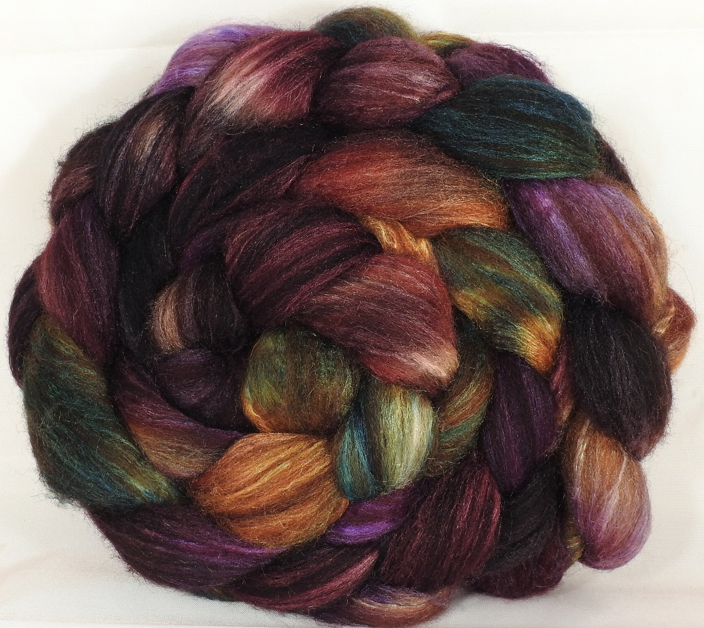 Mixed UK Bfl/ Tussah Silk (75/25) - 5 oz. - Inglenook Fibers