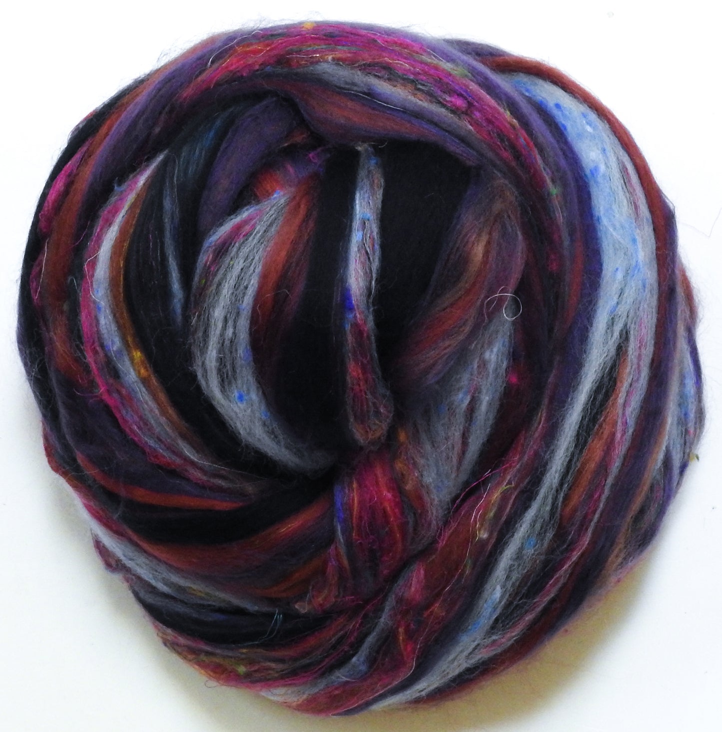 Mourning Cloak Butterfly - Lepidoptery Blends - Merino/ Mulberry Silk/ Sari Silk/ Tweed Blend/ Bamboo (40/25/15/10/10)