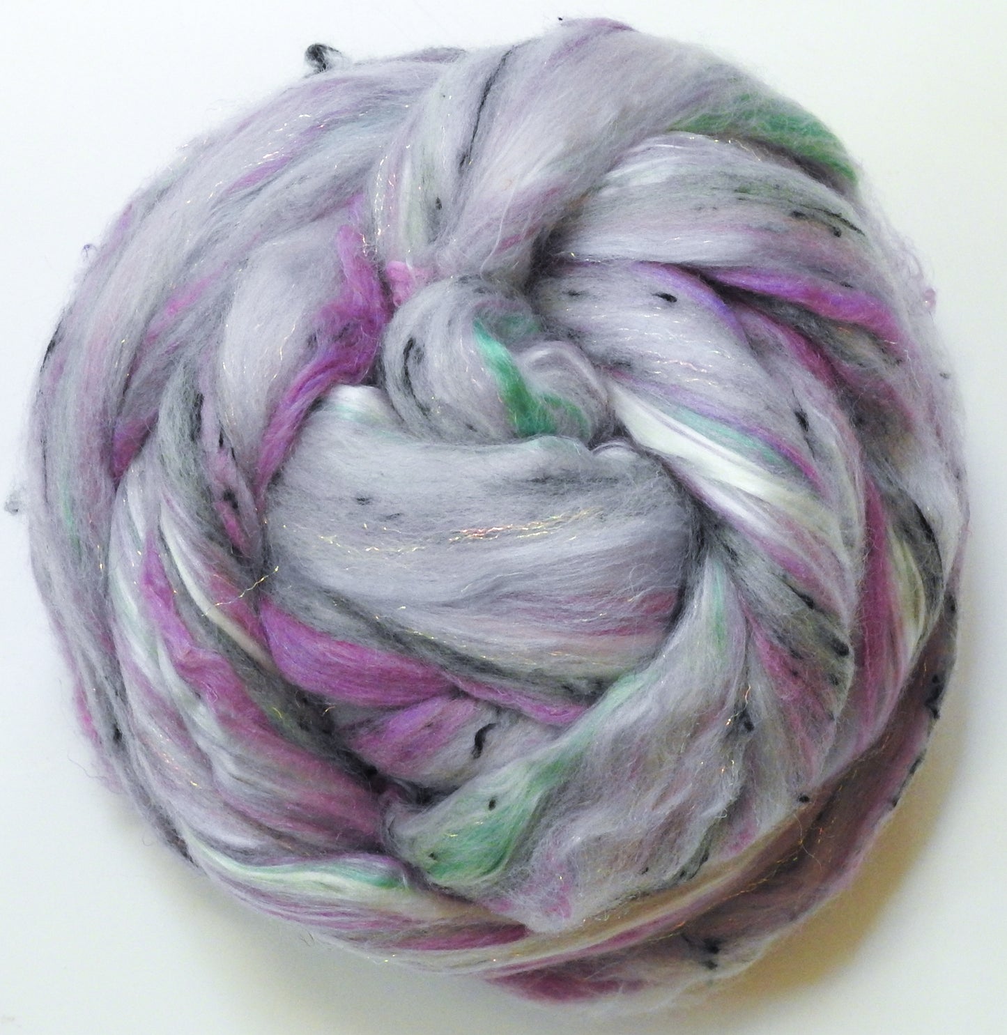 Mother-of-Pearl Butterfly - Lepidoptery Blends - Merino/ Mulberry Silk/ Sari Silk/ Tweed Blend/ Bamboo/ Stellina (35/25/15/10/10/5)