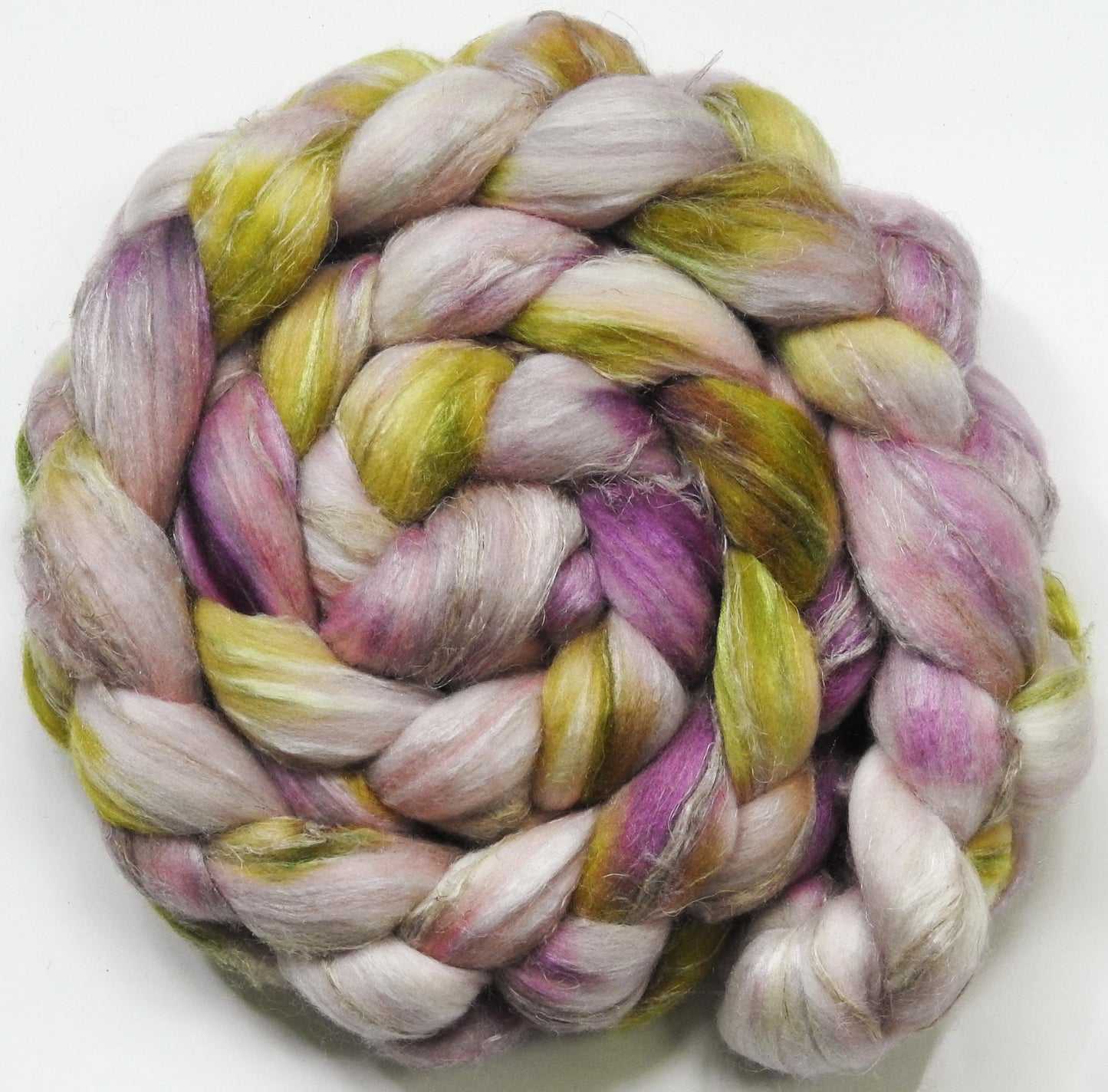 Honeysuckle (5.9 oz)- Glazed Solid - Merino/ Tussah Silk/ Natural Flax (50/25/25)