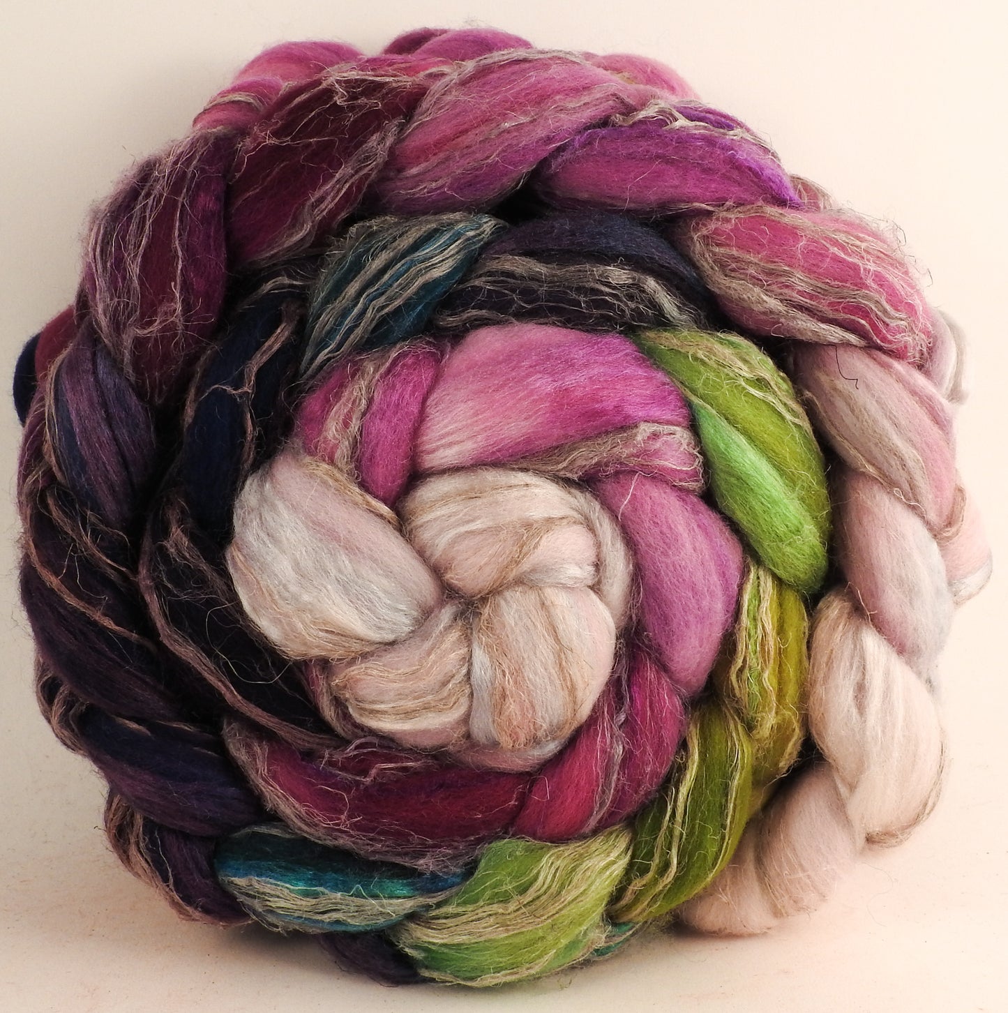 Merino/ Tussah Silk/ Natural Flax (50/25/25) -Peach Blossom - (5.6 oz.)