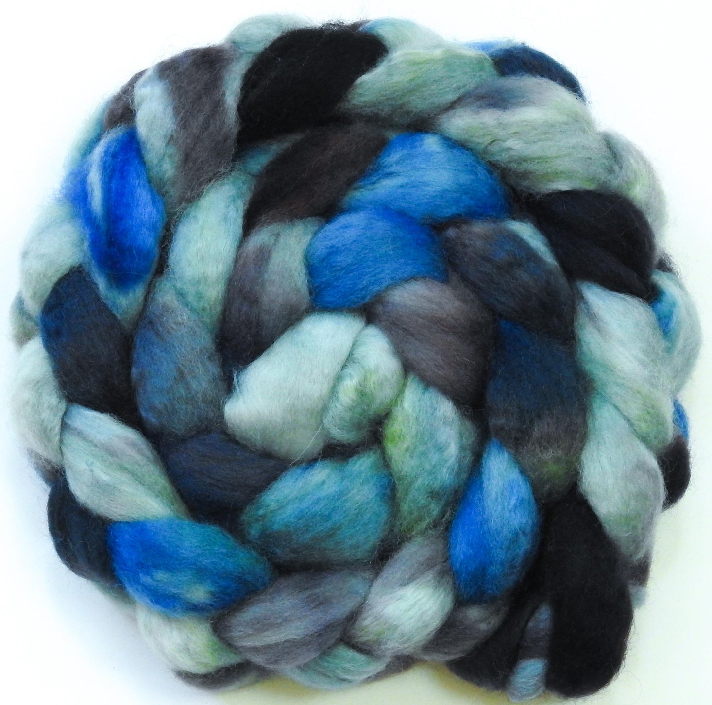 Skipping Stones - (5.8 oz)-Glazed Solid- Blue-faced Leicester/ Mohair (70/30)