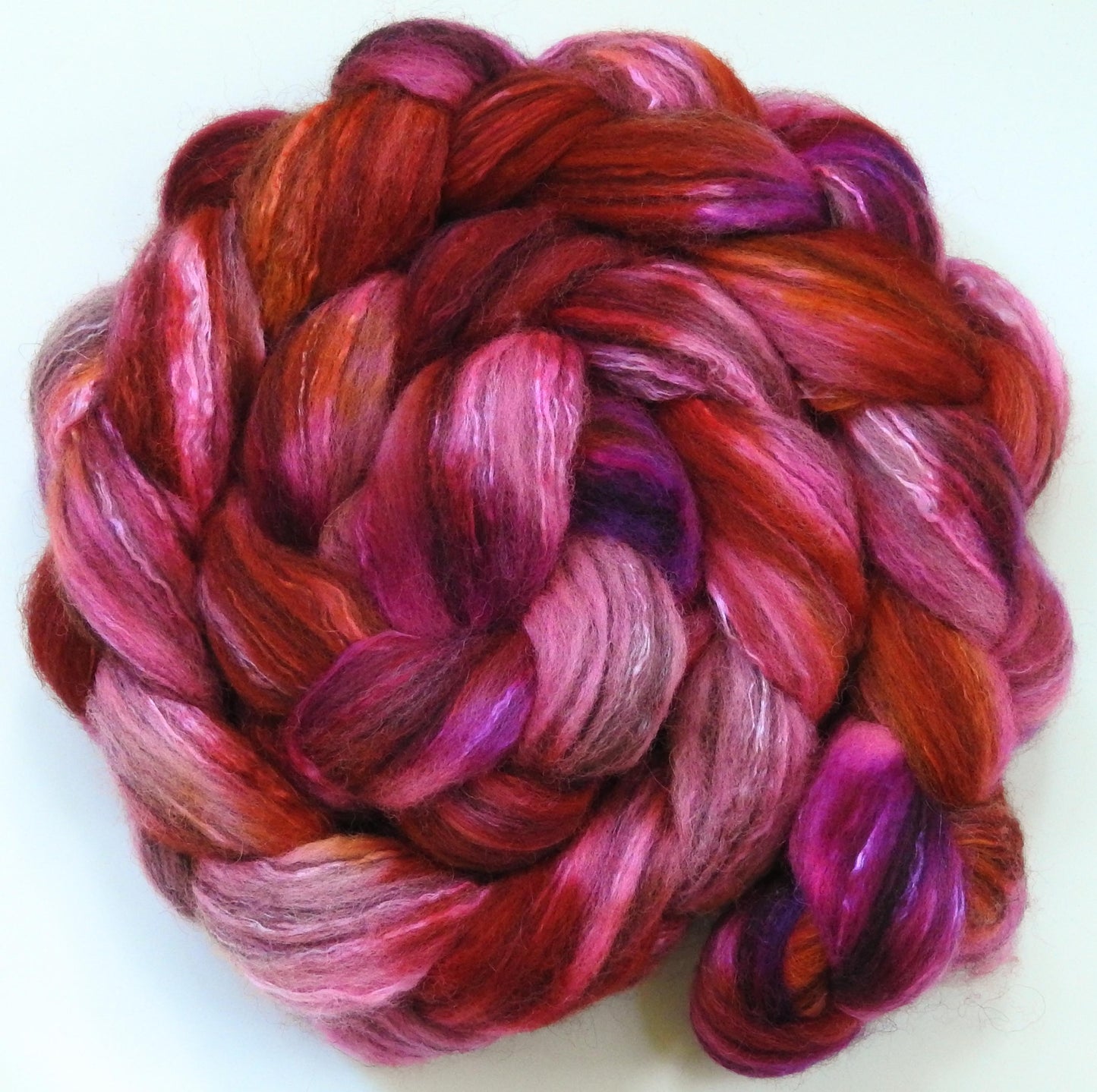 Heatwave (5.9 oz) -Glazed Solid - Humbug Shetland/ Mulberry Silk (75/25)