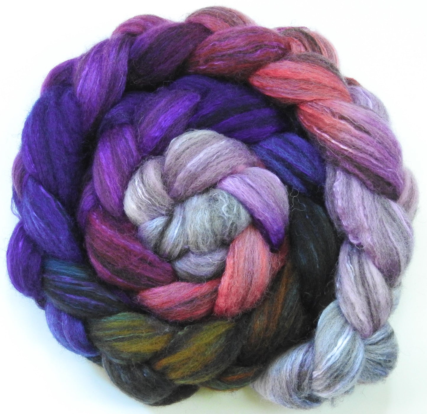 Cherry Blossoms @ Night (6 oz)- Humbug Shetland/ Mulberry Silk (75/25)