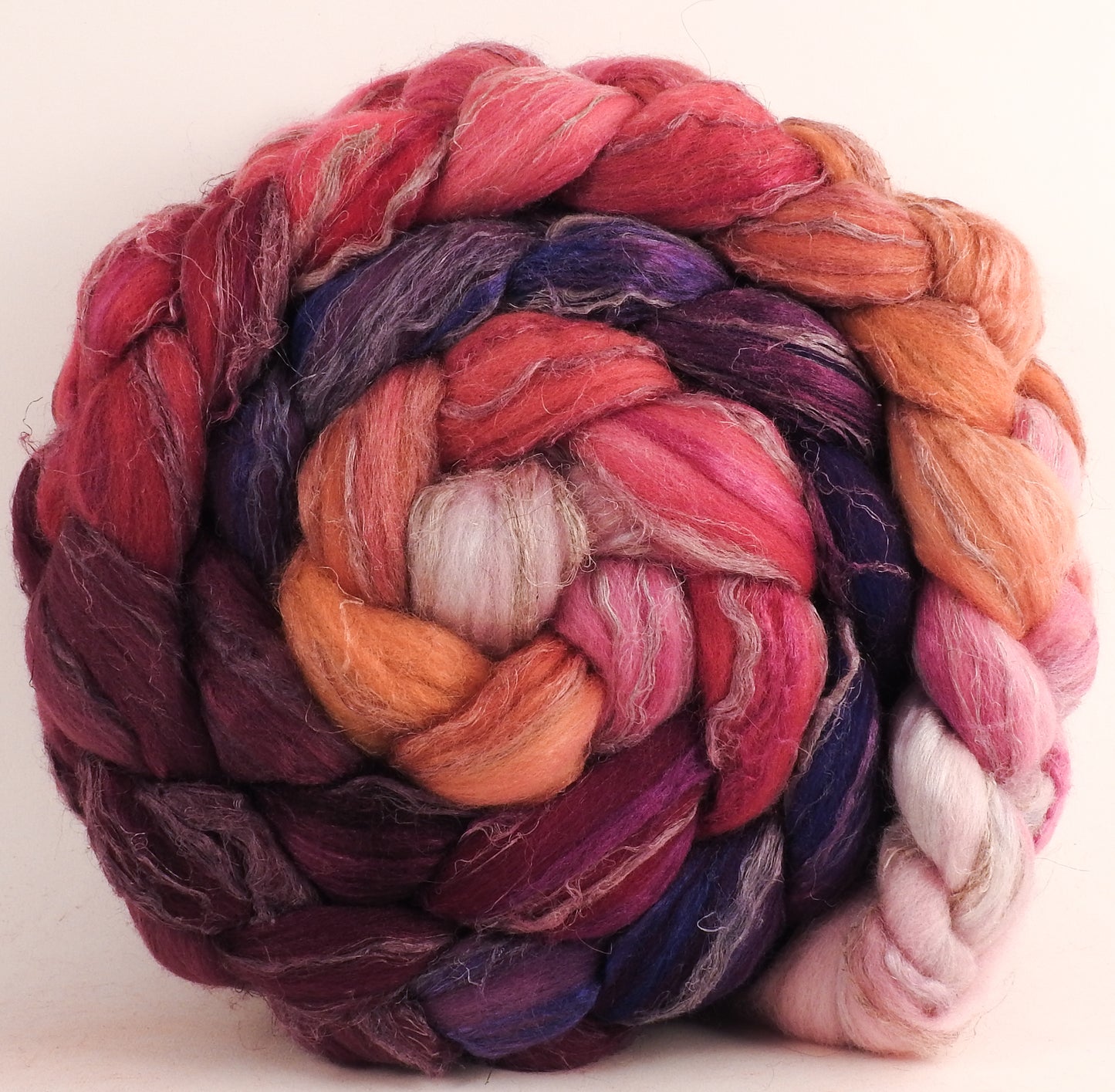 Merino/ Tussah Silk/ Natural Flax (50/25/25) -Sweet Peas- (5.7 oz.)