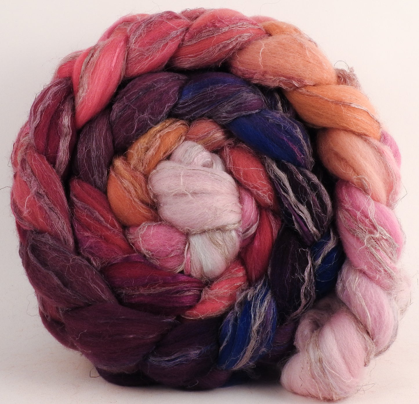 Merino/ Tussah Silk/ Natural Flax (50/25/25) -Sweet Peas- (5.7 oz.)