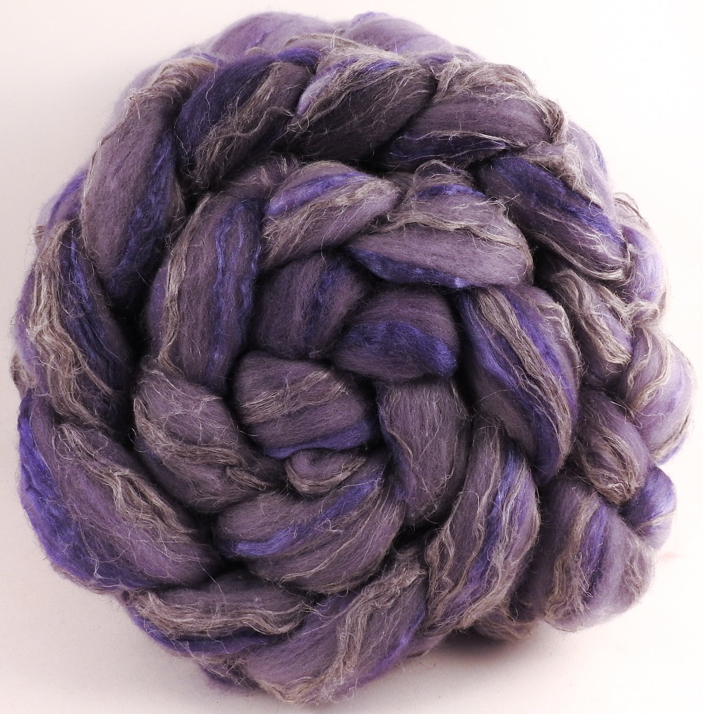 Merino/ Tussah Silk/ Natural Flax (50/25/25) -Pewter- (5.5 oz.)