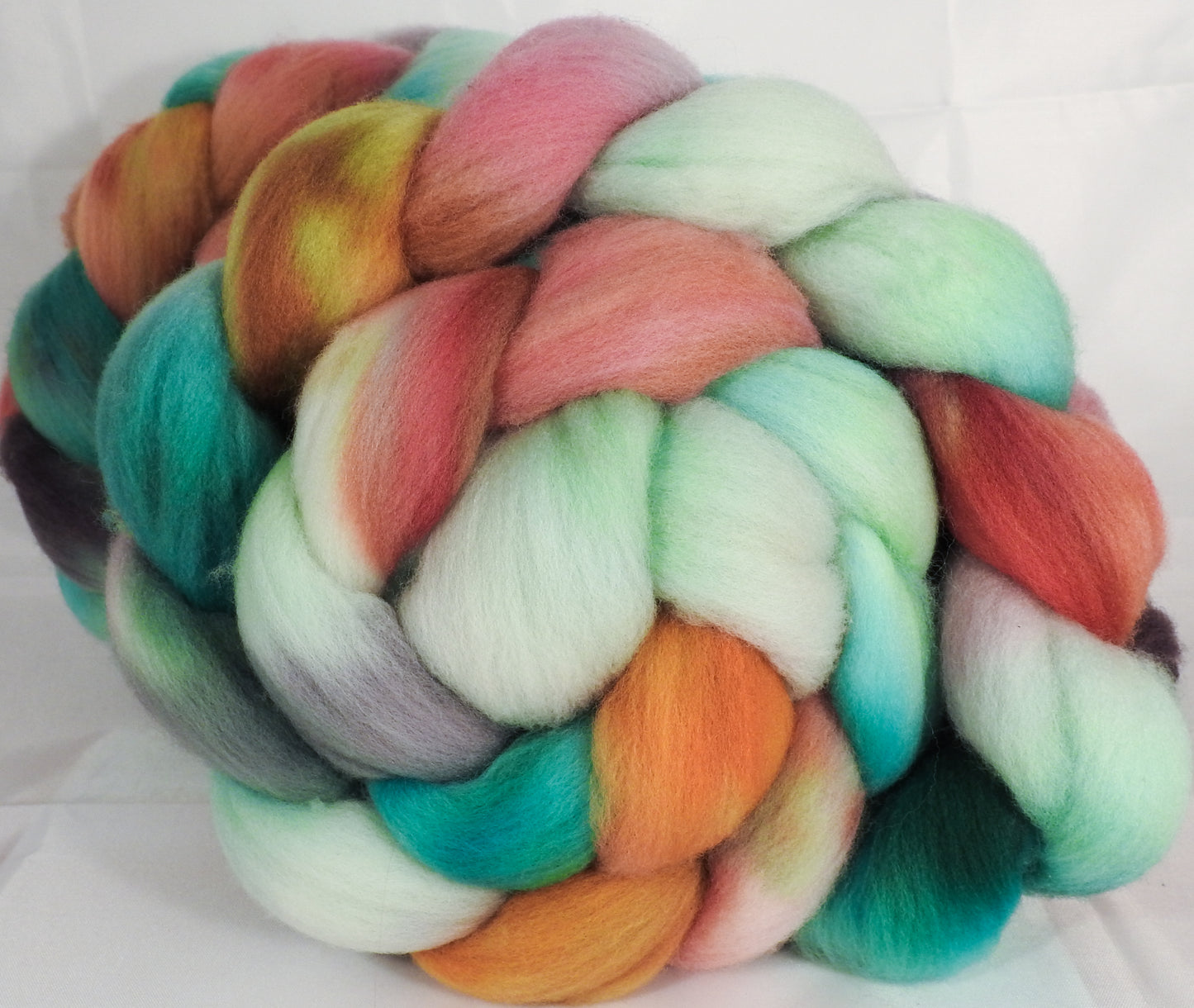 Hand dyed top for spinning -Land of Nod-(5.3 oz.) Organic polwarth - Inglenook Fibers