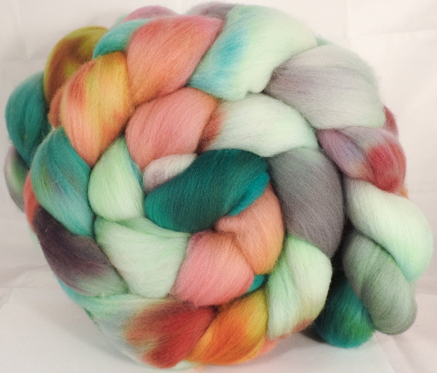 Hand dyed top for spinning -Land of Nod-(5.3 oz.) Organic polwarth - Inglenook Fibers