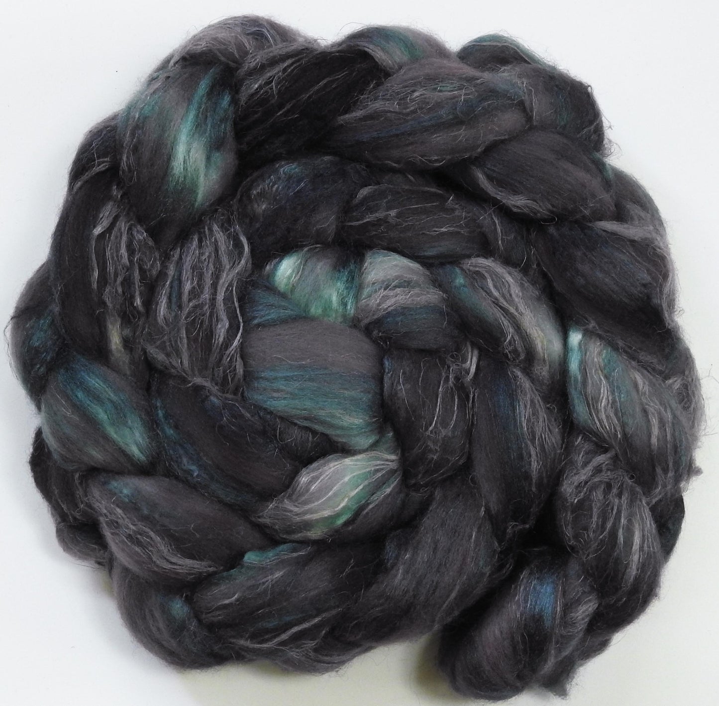 Asphalt - Merino/ Tussah Silk/ Natural Flax (50/25/25)