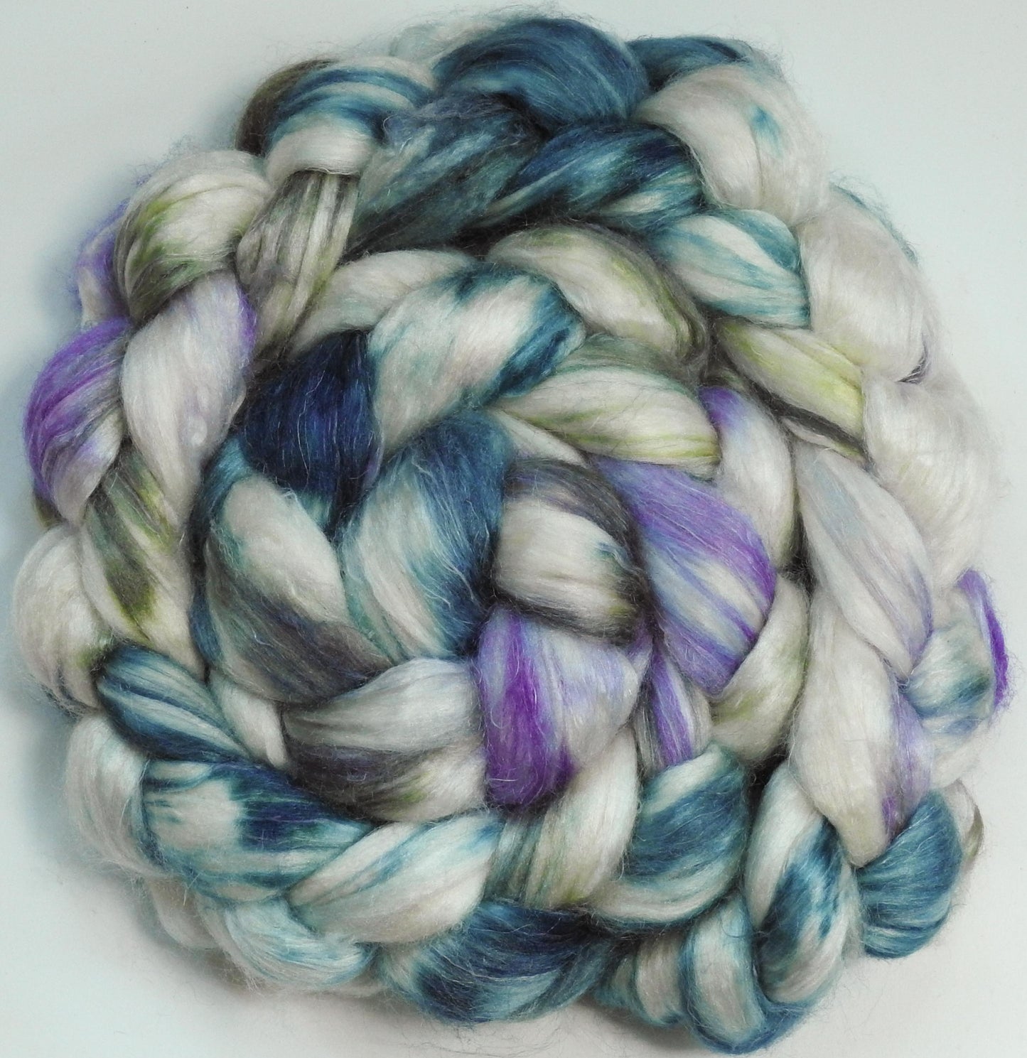Oysters - Tussah Silk / flax roving (65/35)