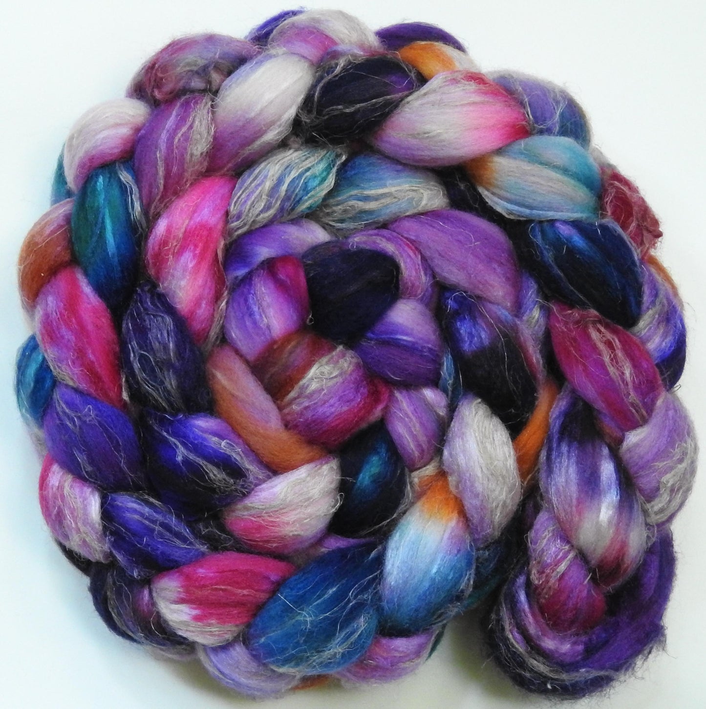 Petunia Redux (6.1 oz) - Merino/ Tussah Silk/ Natural Flax (50/25/25)