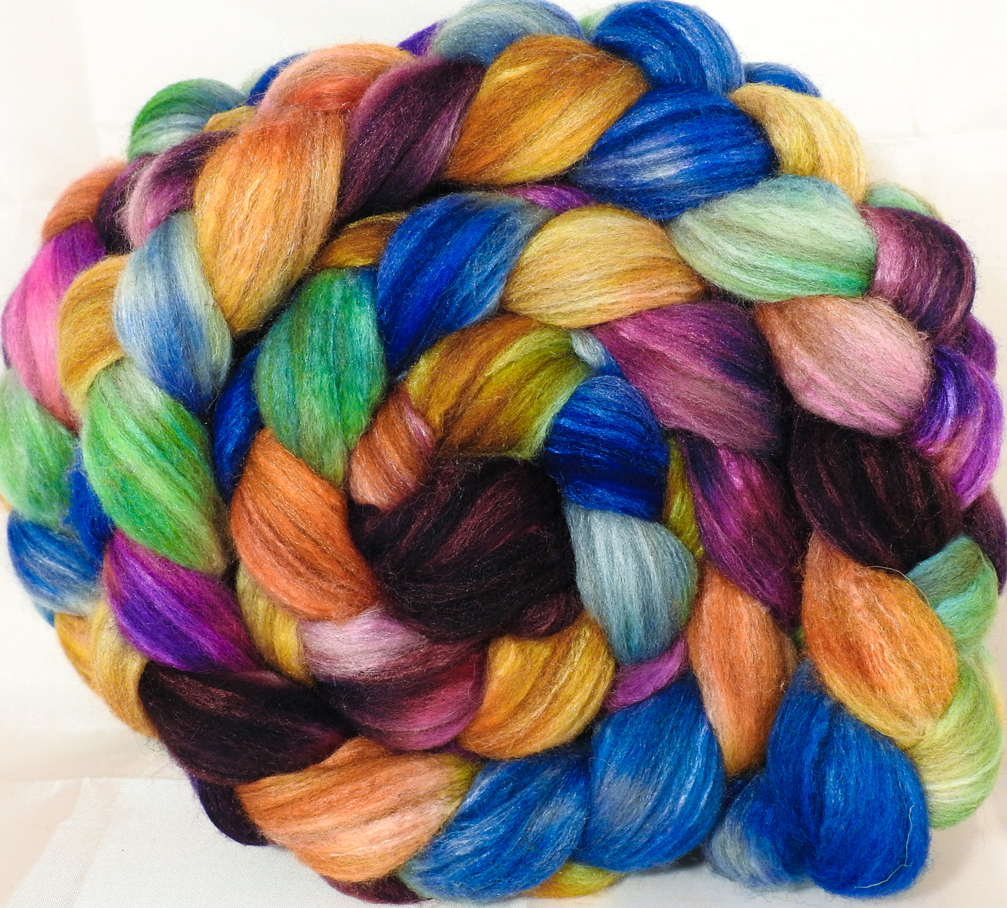 Mixed UK Bfl/ Tussah Silk ( 75/25) - Crayon Box- 6.3 oz. - Inglenook Fibers