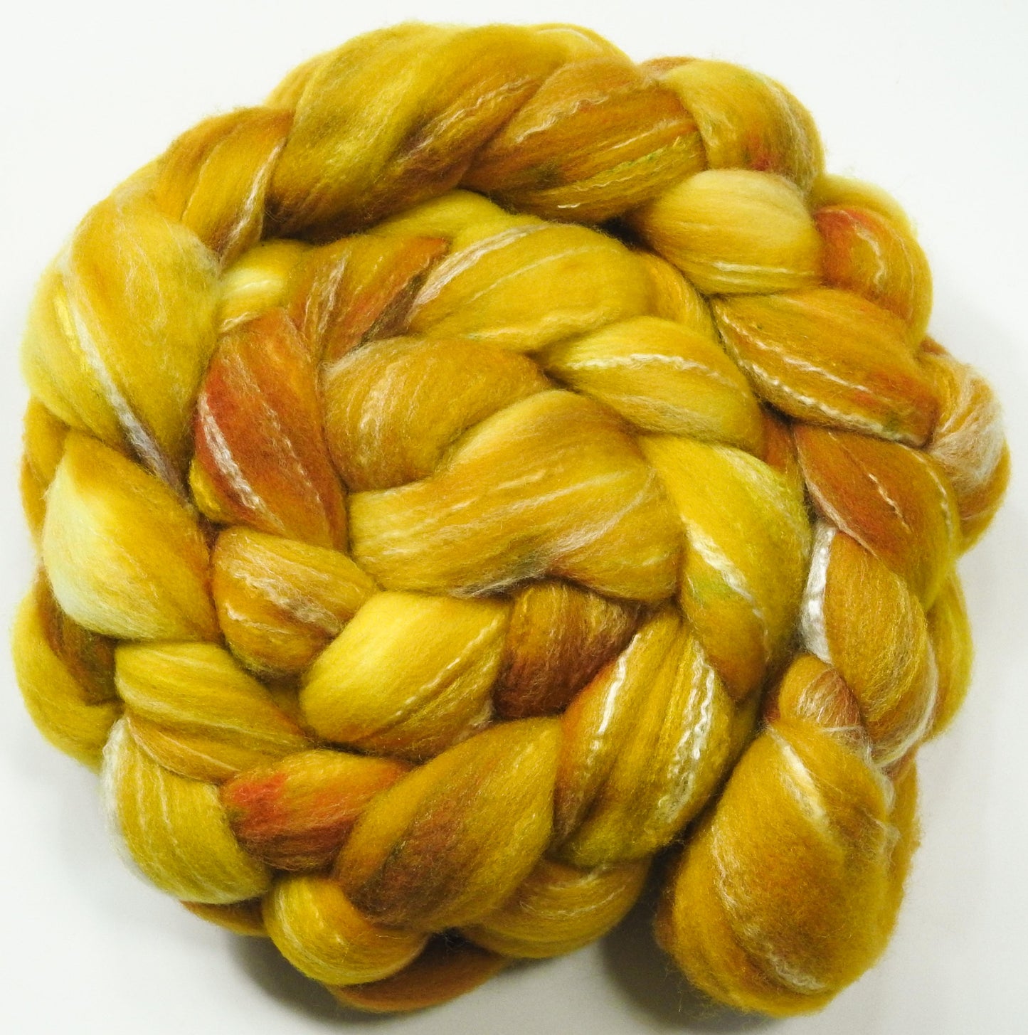 Coreopsis (5.8 oz)-Glazed Solid - Targhee/silk/ bamboo (80/10/10)