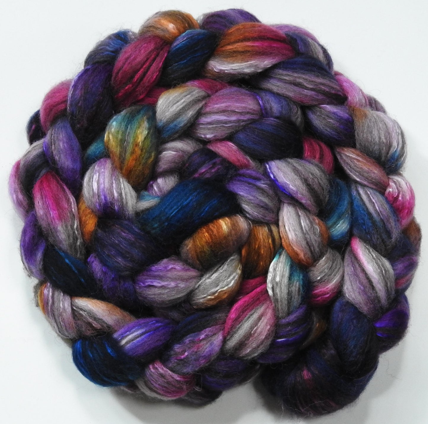 Petunia Redux - Humbug Shetland/ Mulberry Silk (75/25)