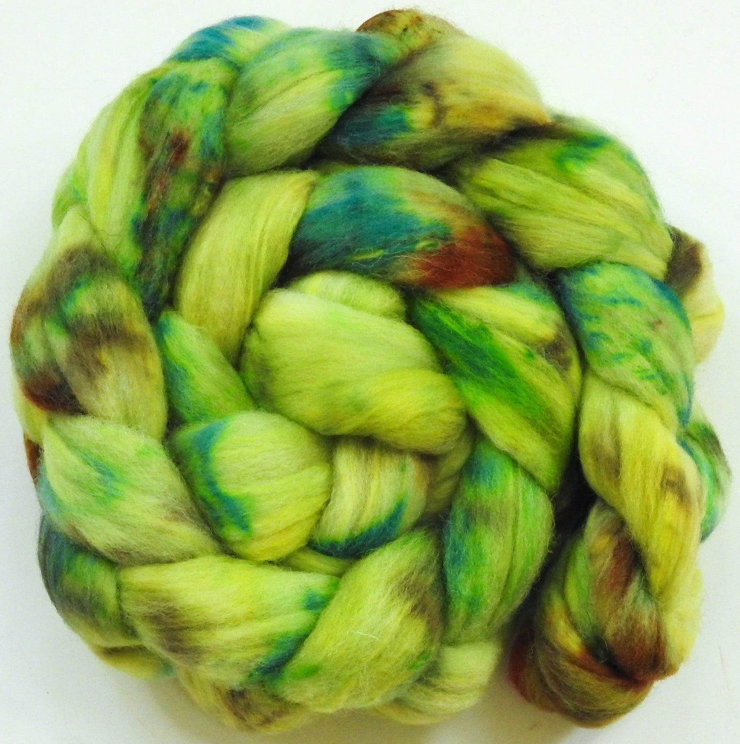 Aphid -(5.2 oz.) Batt in a Braid #60- Southdown/ Bfl/ Bio-nylon (50/25/25)