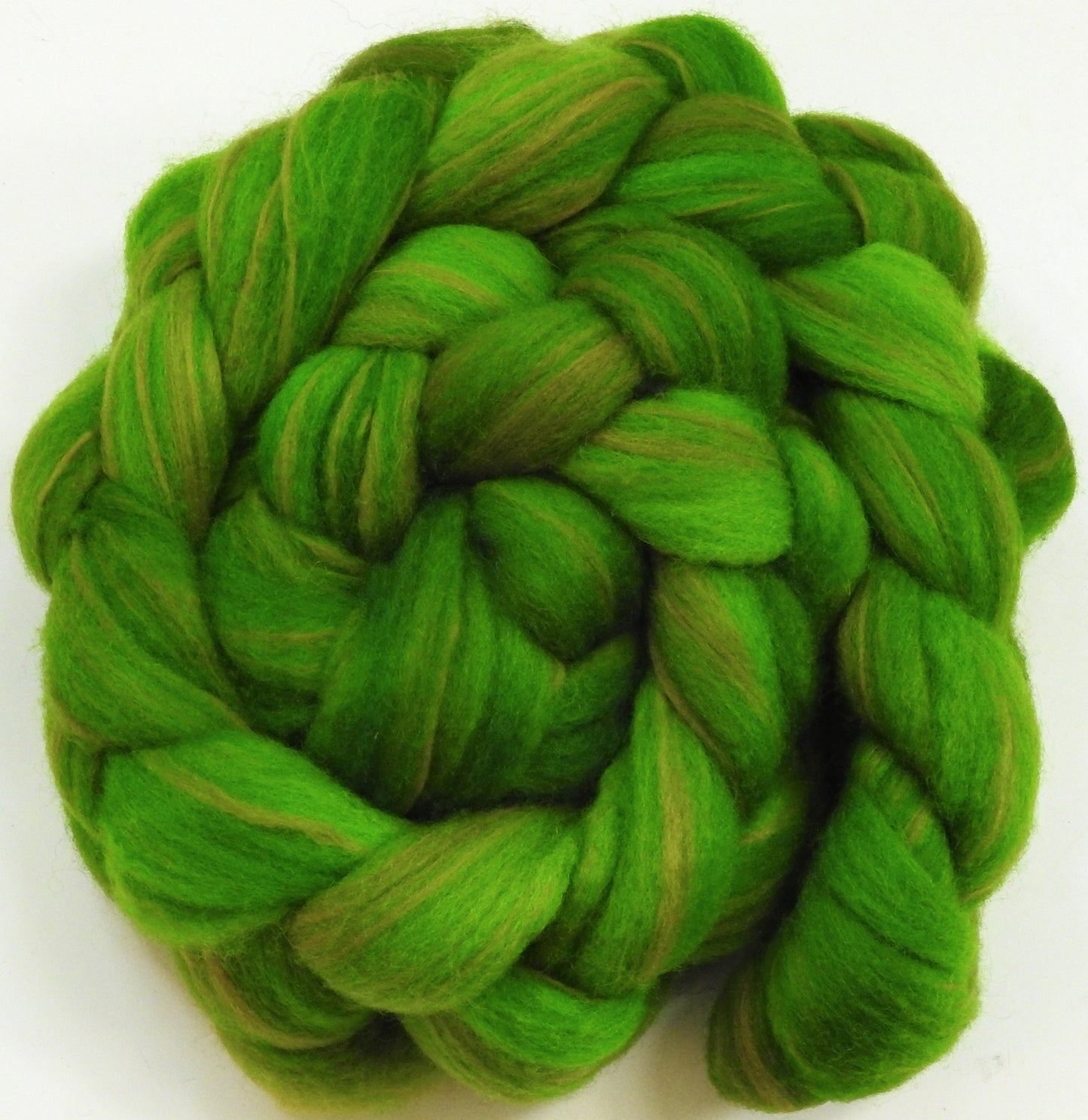 Ribbit - Batt in a Braid #60- Southdown/ Bfl/ Bio-nylon (50/25/25)