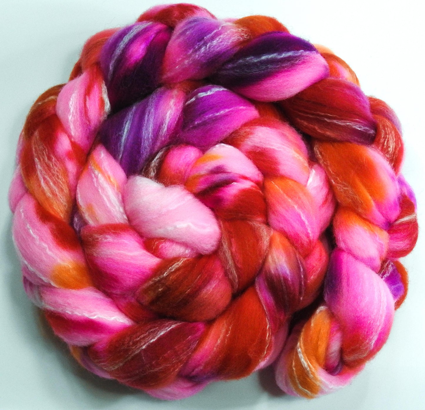 Heatwave (6.1 oz) -Glazed Solids- Targhee/silk/ bamboo (80/10/10)