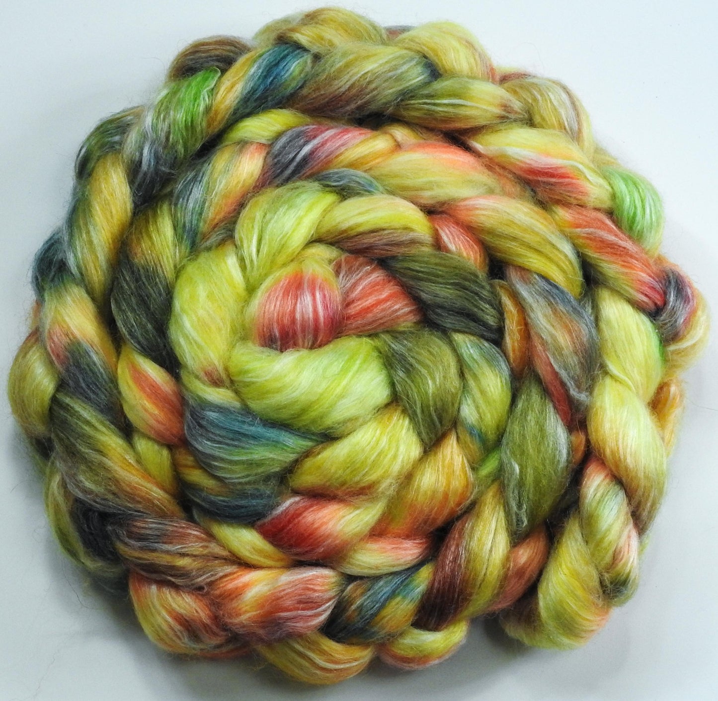 Limeade - Fusion Series - White-faced Woodland/ Ramie/ Llama/ Bamboo (35/35/15/15)