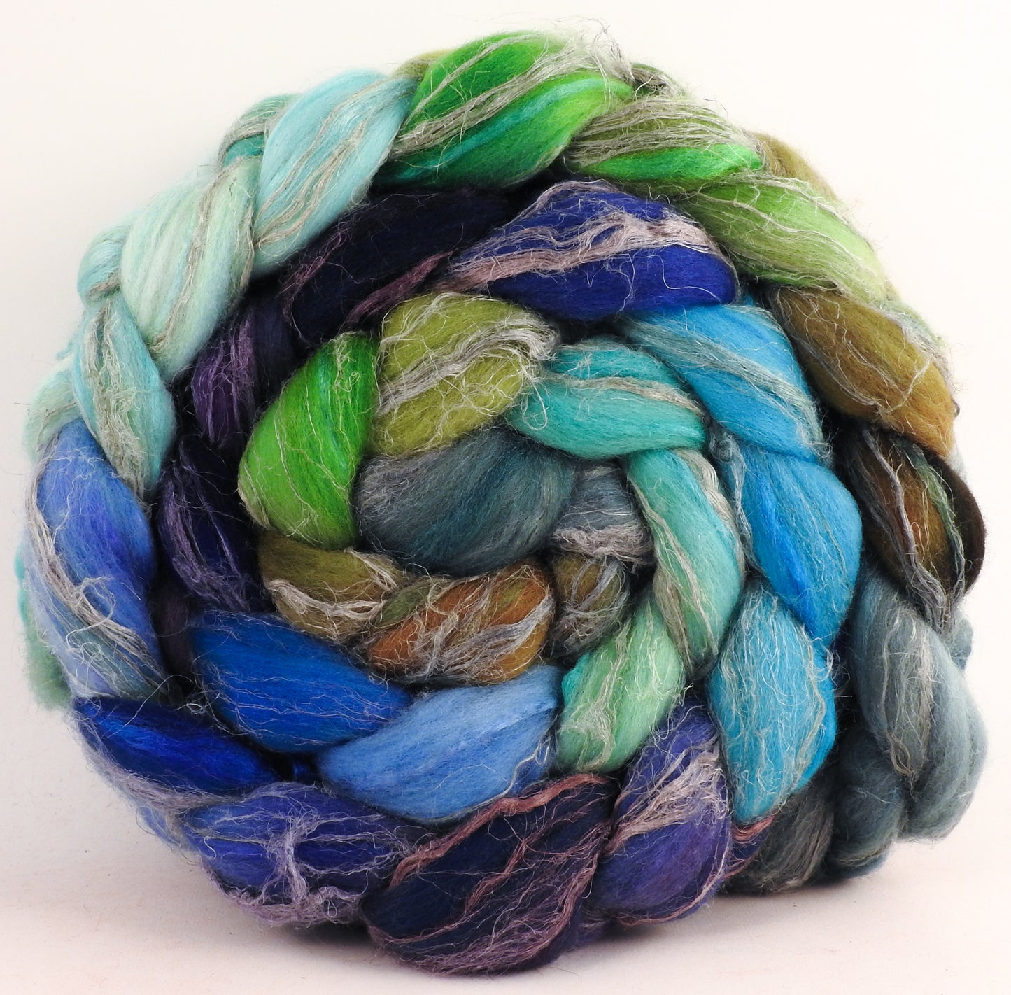 Merino/Tussah Silk/ Natural Flax (50/25/25) - Water Pixie - 5.5 oz.