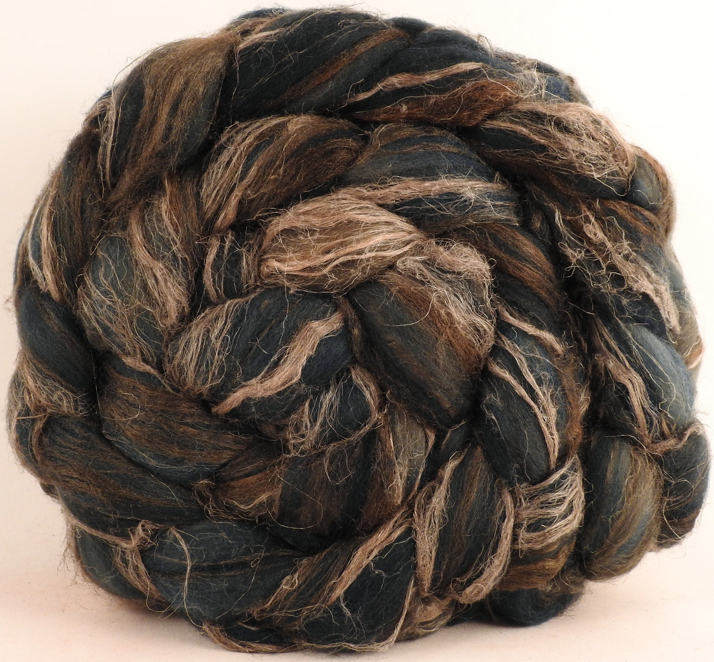 Merino/ Tussah Silk/ Natural Flax (50/25/25) - Soot- 5.7 oz.