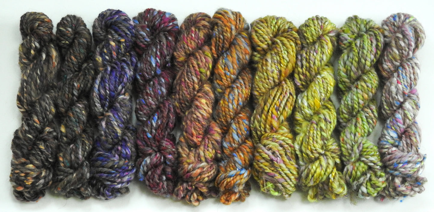Pie Blends -Strawberry Cream - Merino/Manx/Tweed Blend/Mulberry silk  (40/25/25/10)
