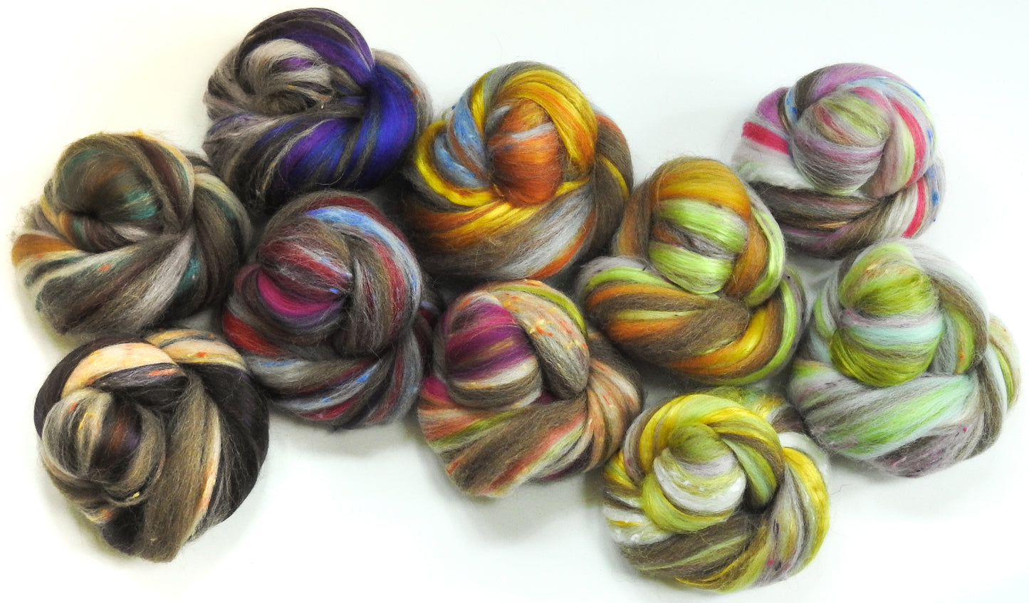 Pie Blends - Blueberry Merino/Manx/Tweed Blend/Mulberry silk (40/25/25/10)