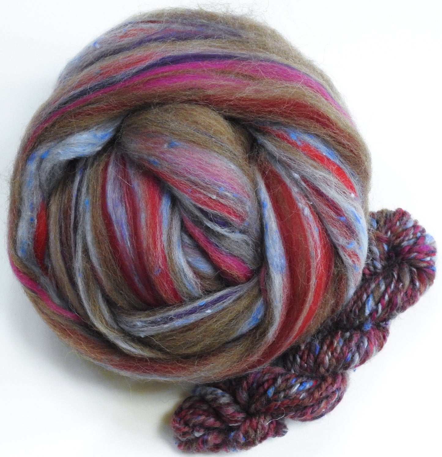 Pie Blends -Cherry - Merino/Manx/Tweed Blend/Mulberry silk (40/25/25/10)